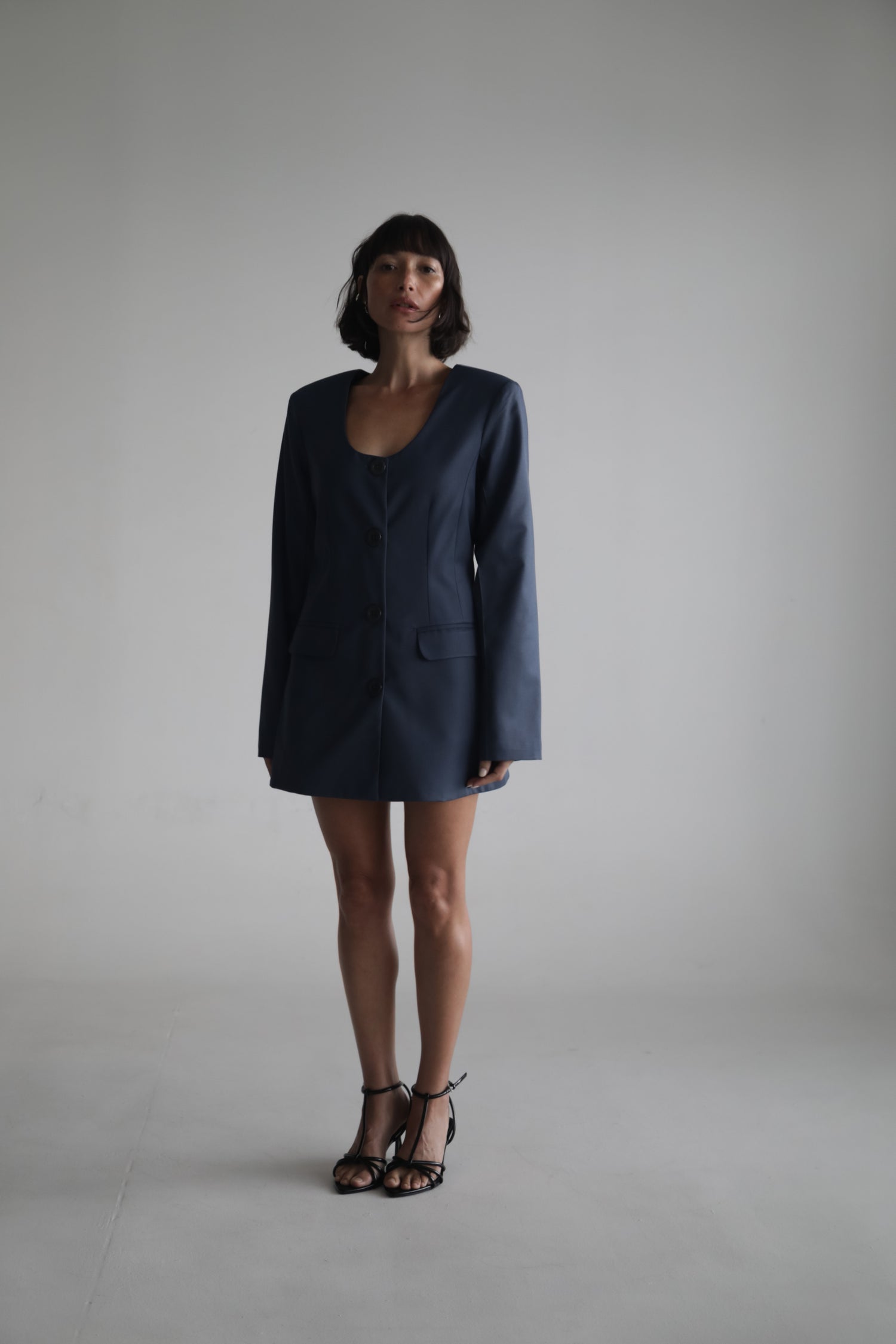The Scoop Neck Blazer