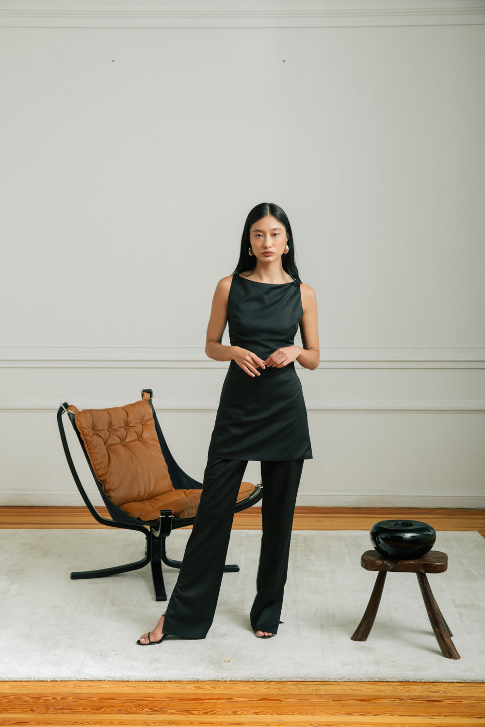 The Boat Neck Mini Dress