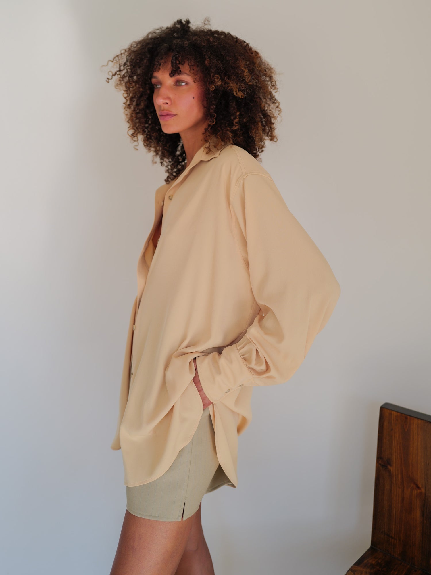 The Chiffon Boyfriend Shirt