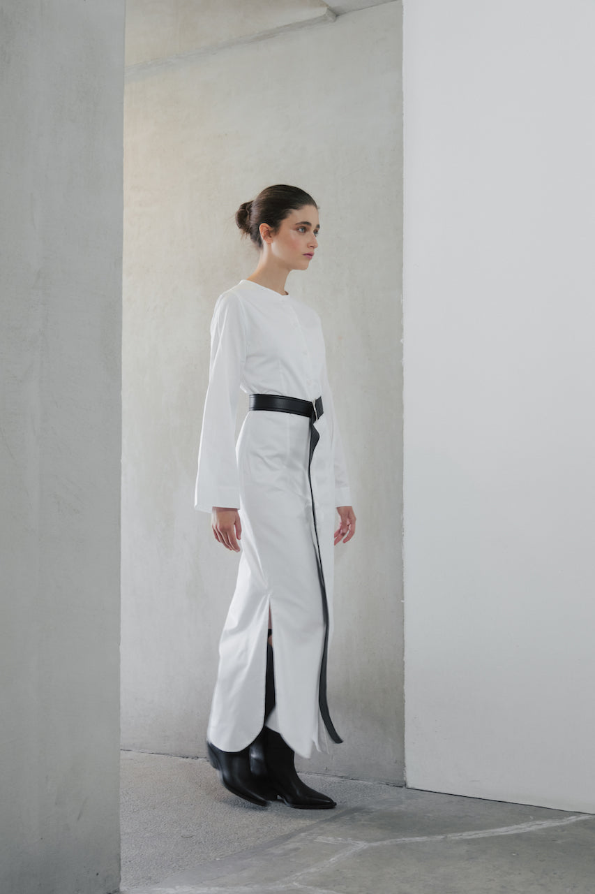 El vestido camisero tipo cárdigan