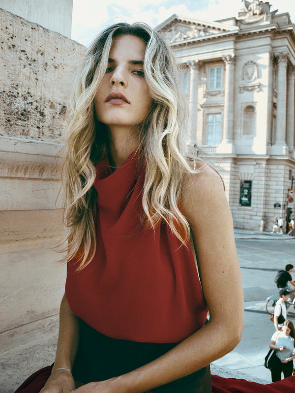 The Georgette Scarf Top