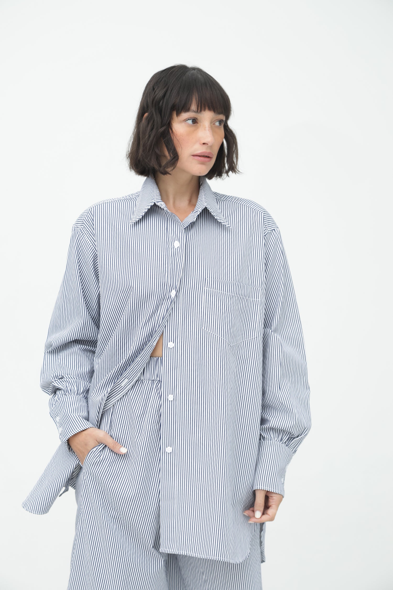 The Poplin Striped Pant