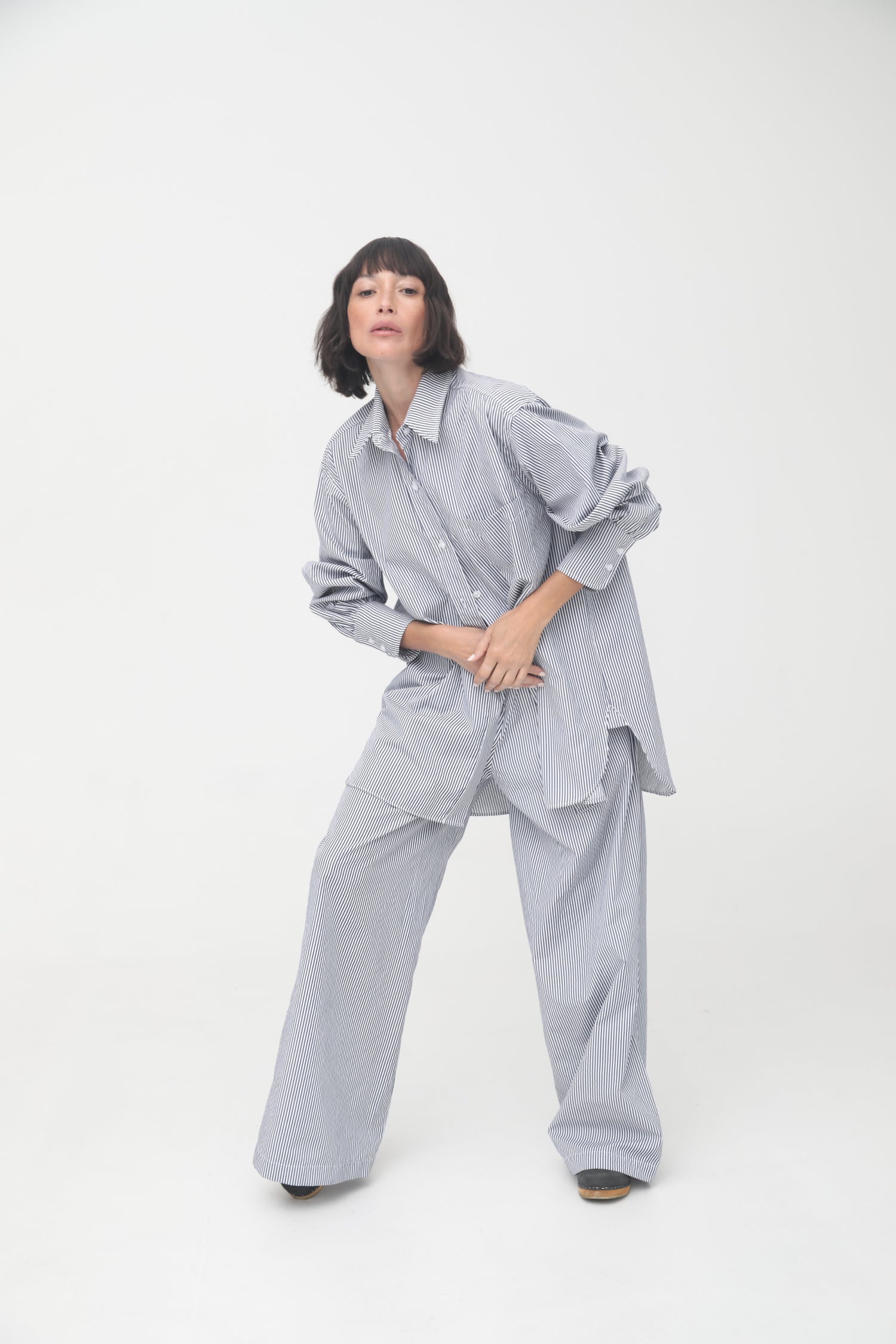 The Poplin Striped Pant