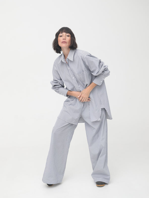 The Poplin Striped Pant