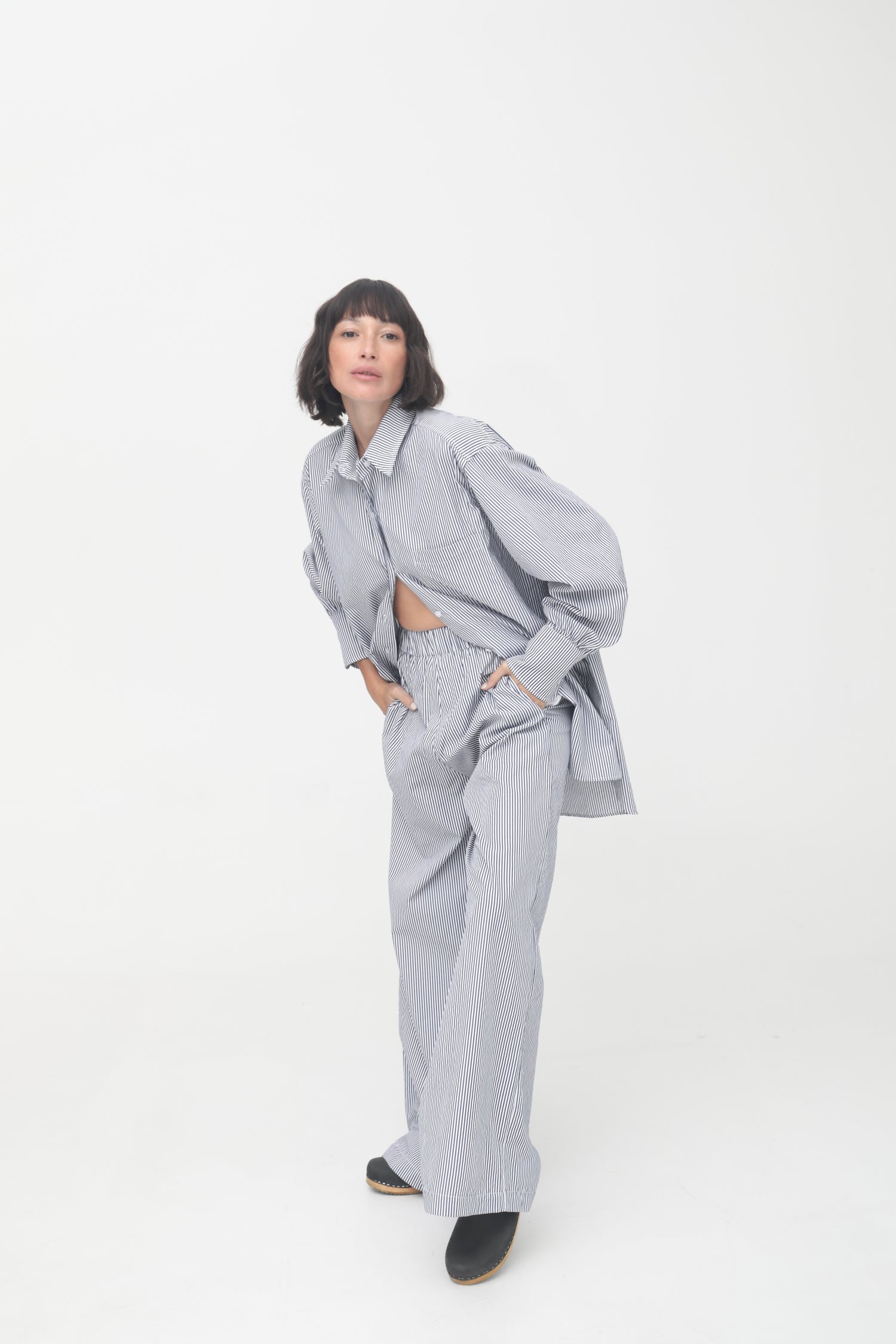 The Poplin Striped Pant