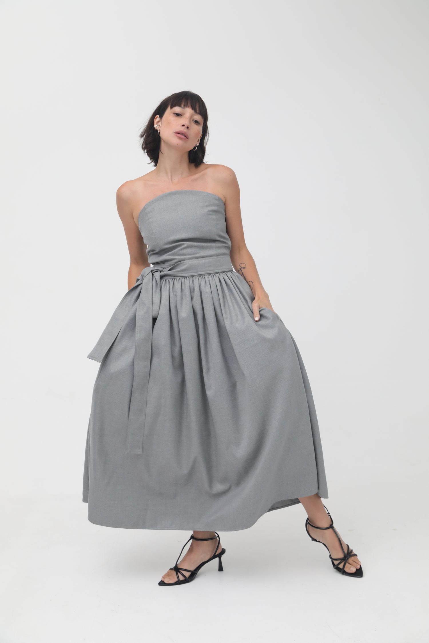 The Twill Midi Skirt