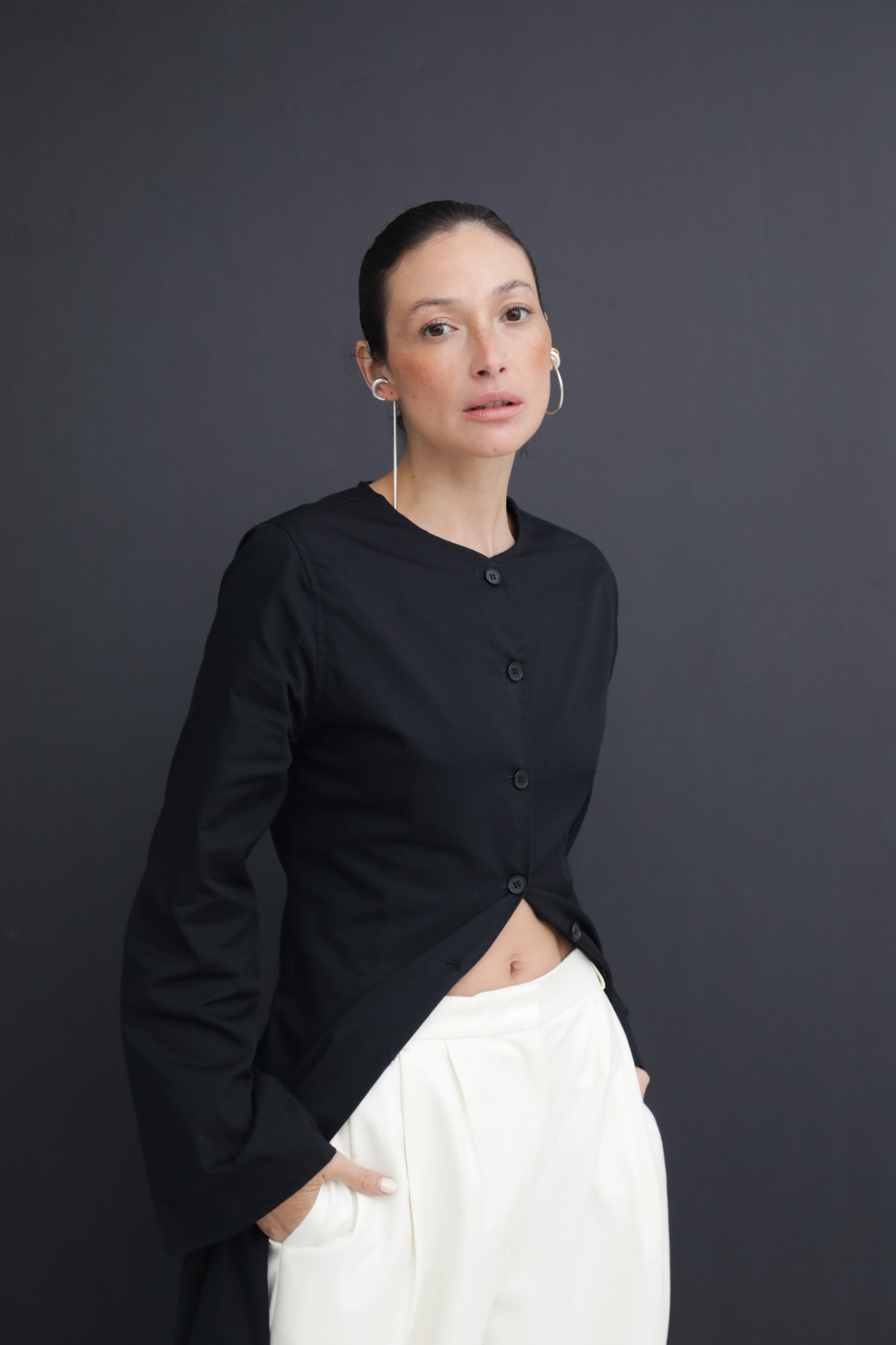 El vestido camisero tipo cárdigan