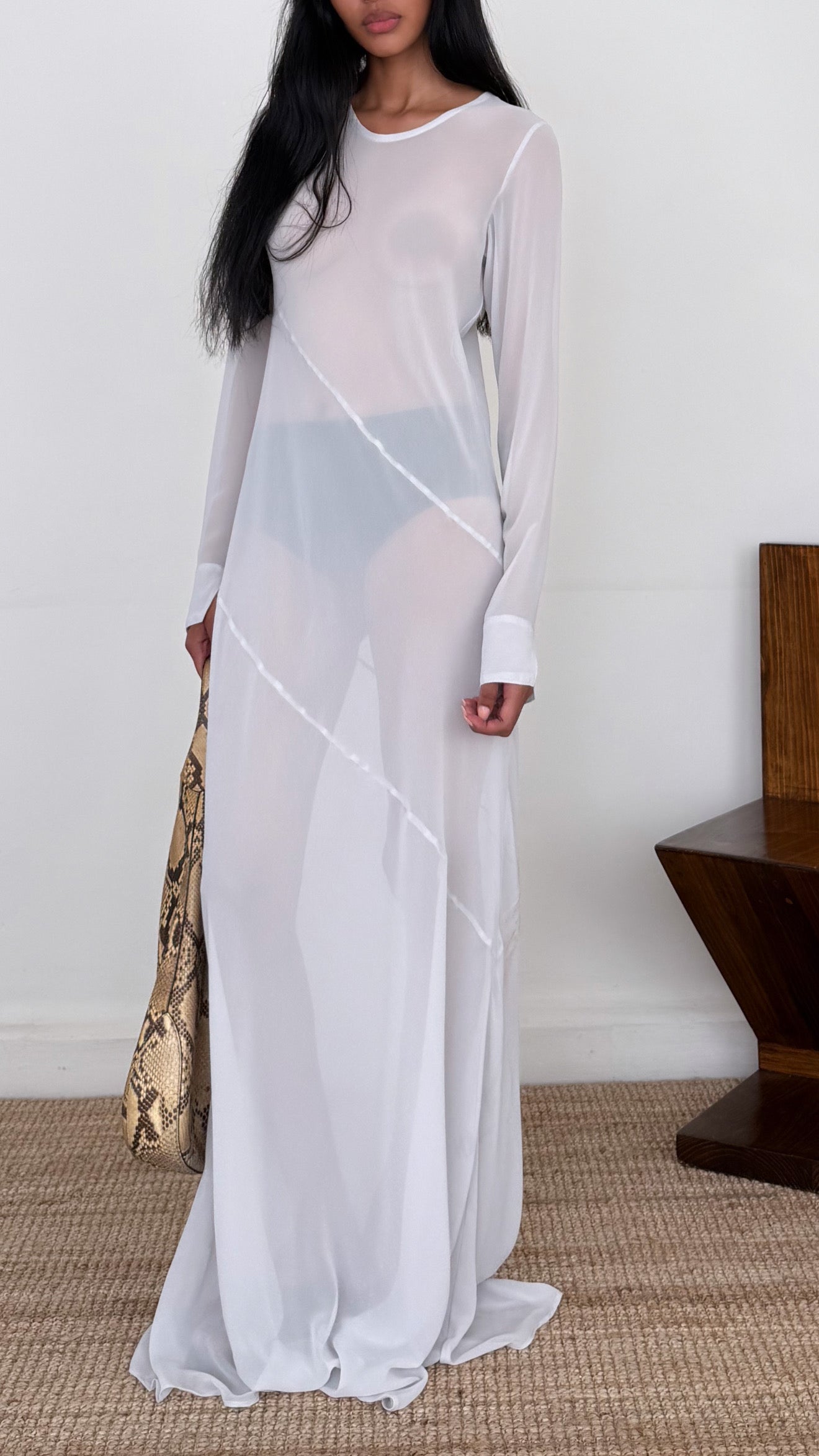 The Georgette Long Seam Gown