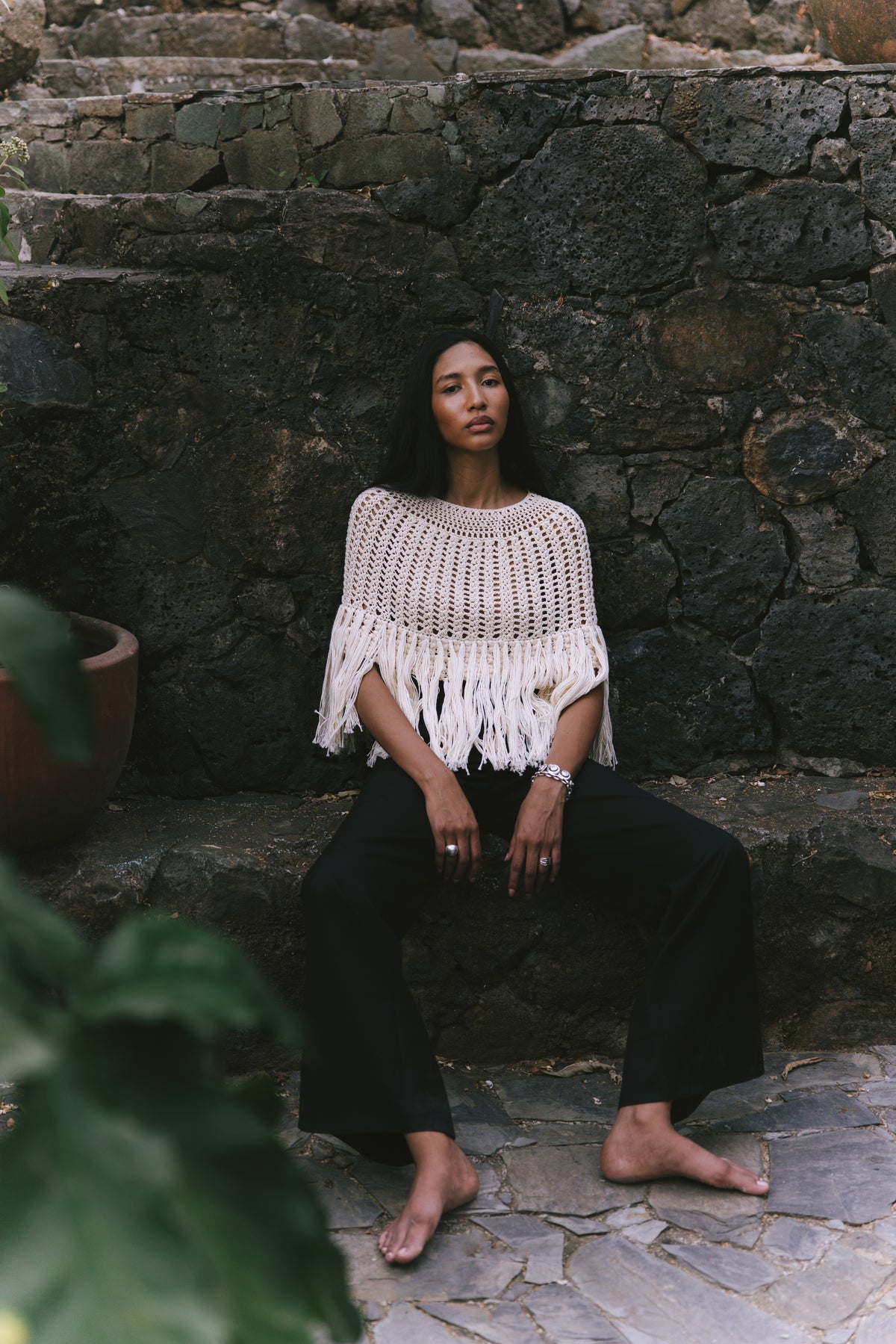 The Fringe Crochet Capelet