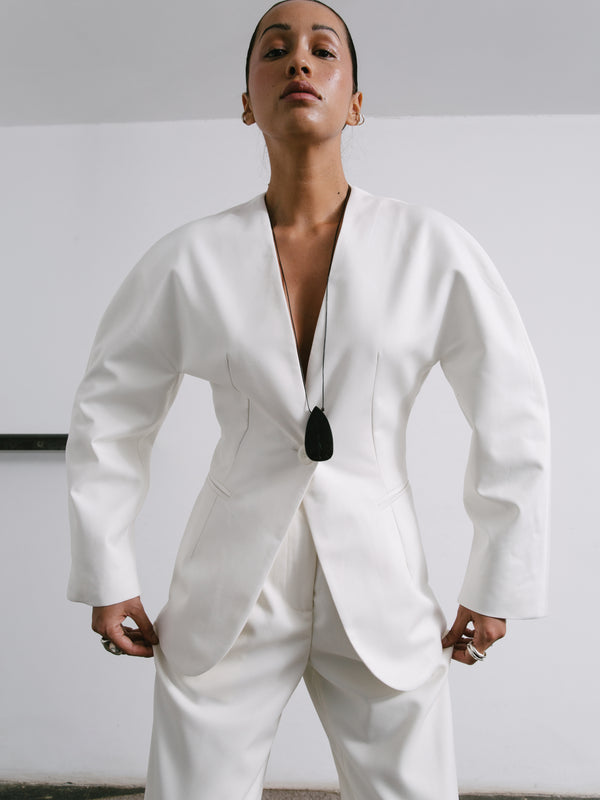 The Circular Sleeve Blazer