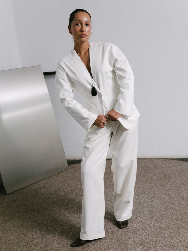 The Circular Sleeve Blazer