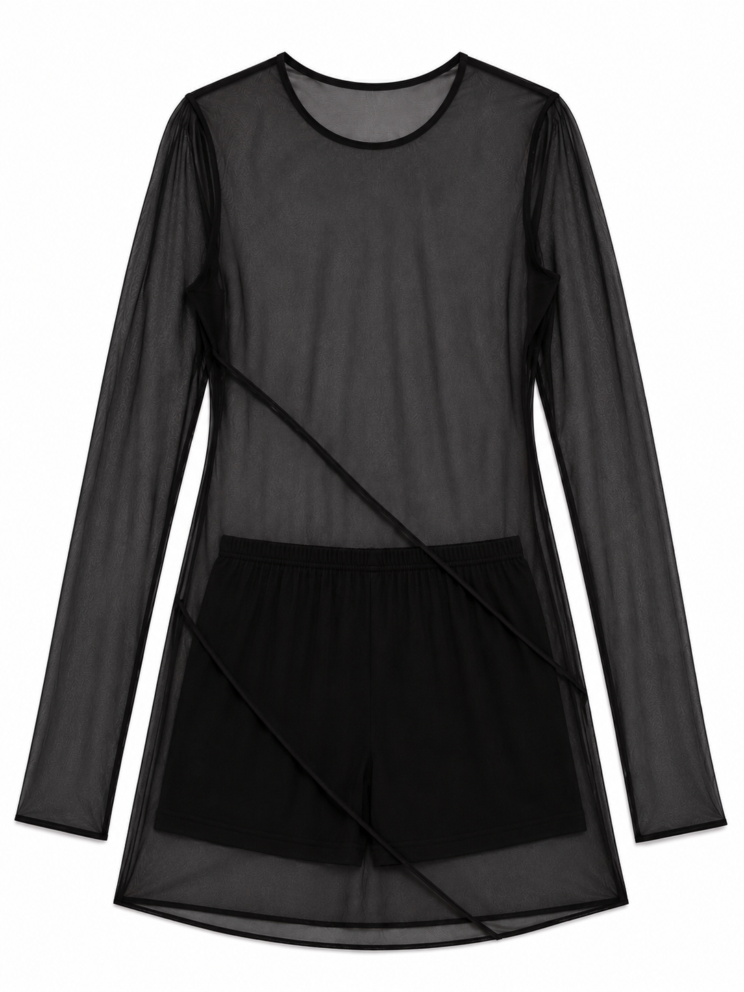 The Georgette Mini Seam Dress with Pull-On Short