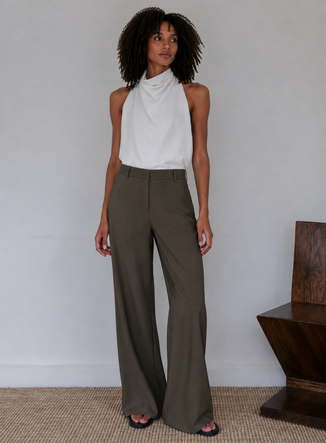 The Summer Wool Flare Trouser