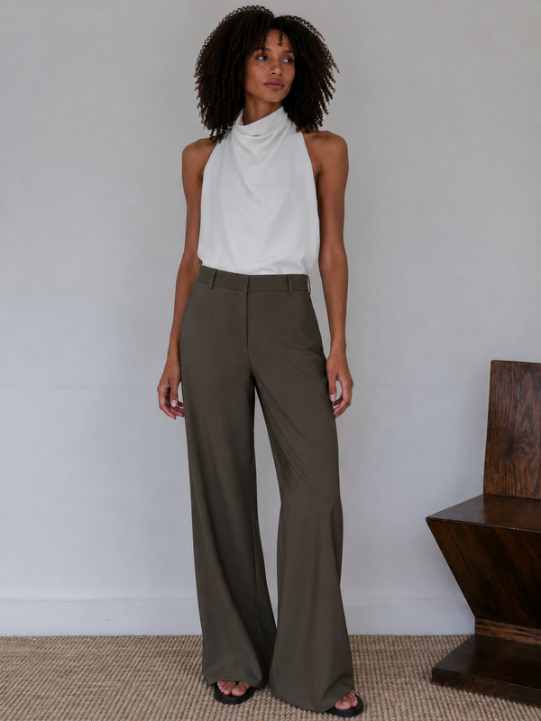The Summer Wool Flare Trouser