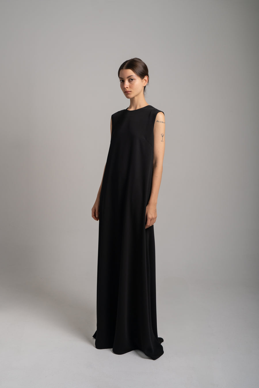 The Sleeveless A-Line Gown