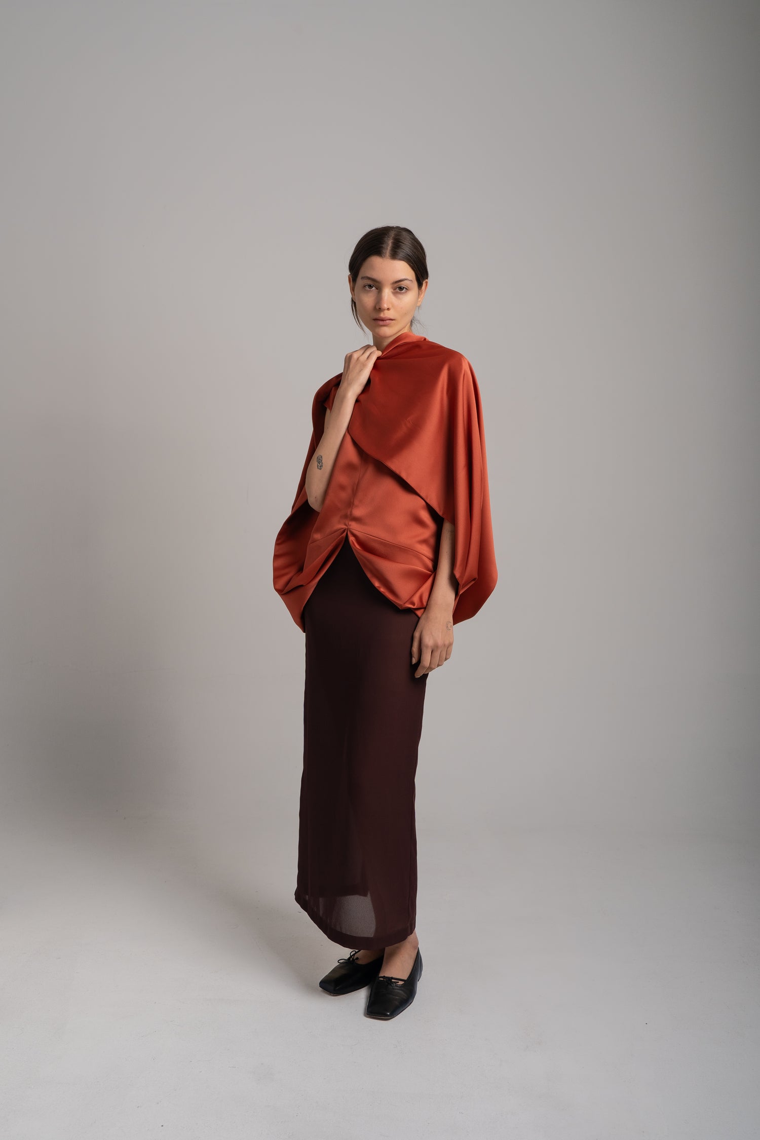 The Knot Cape Top