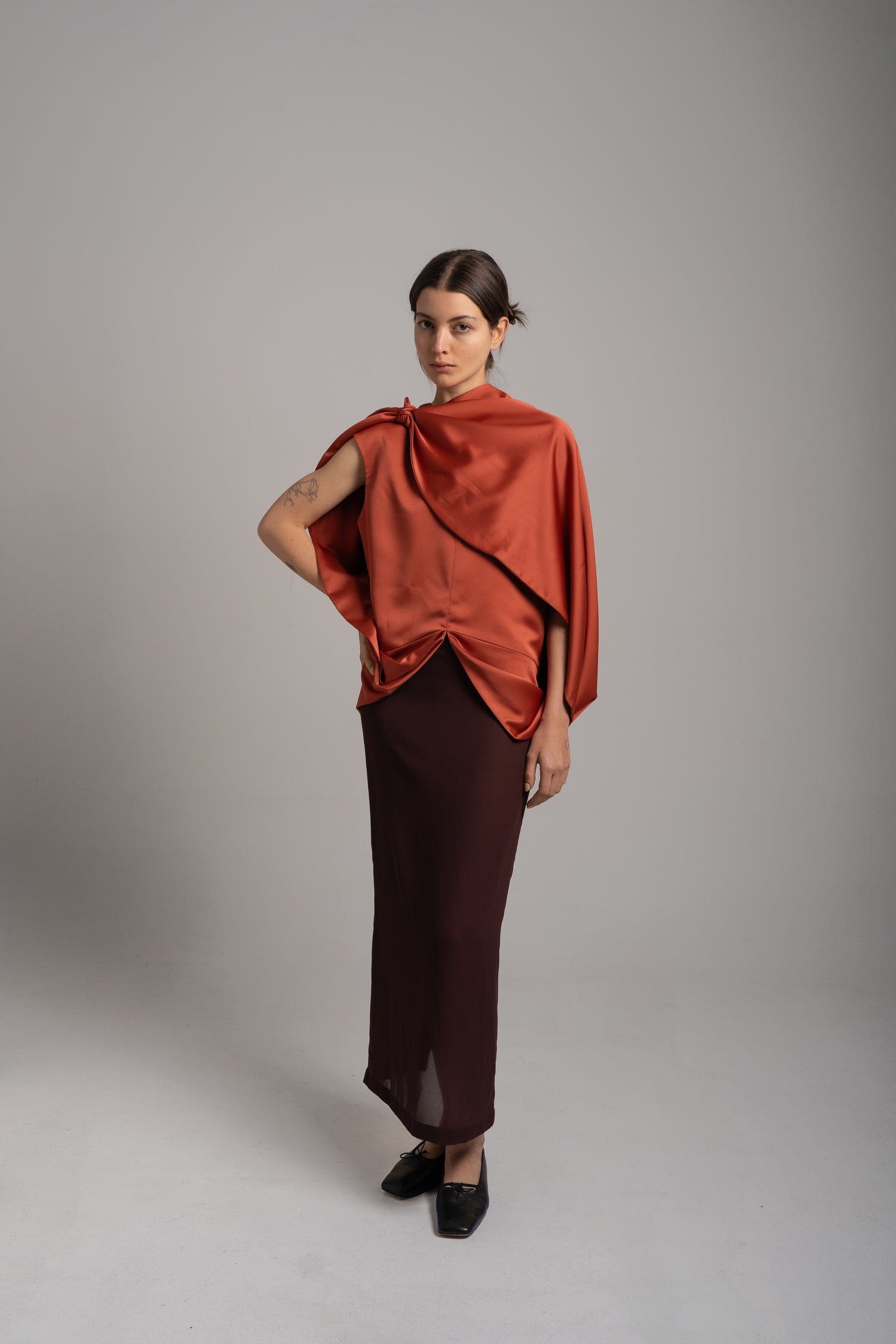 The Knot Cape Top