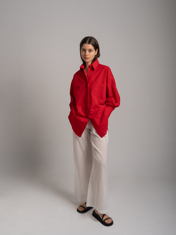 The Drawstring Pant in Cotton Voile