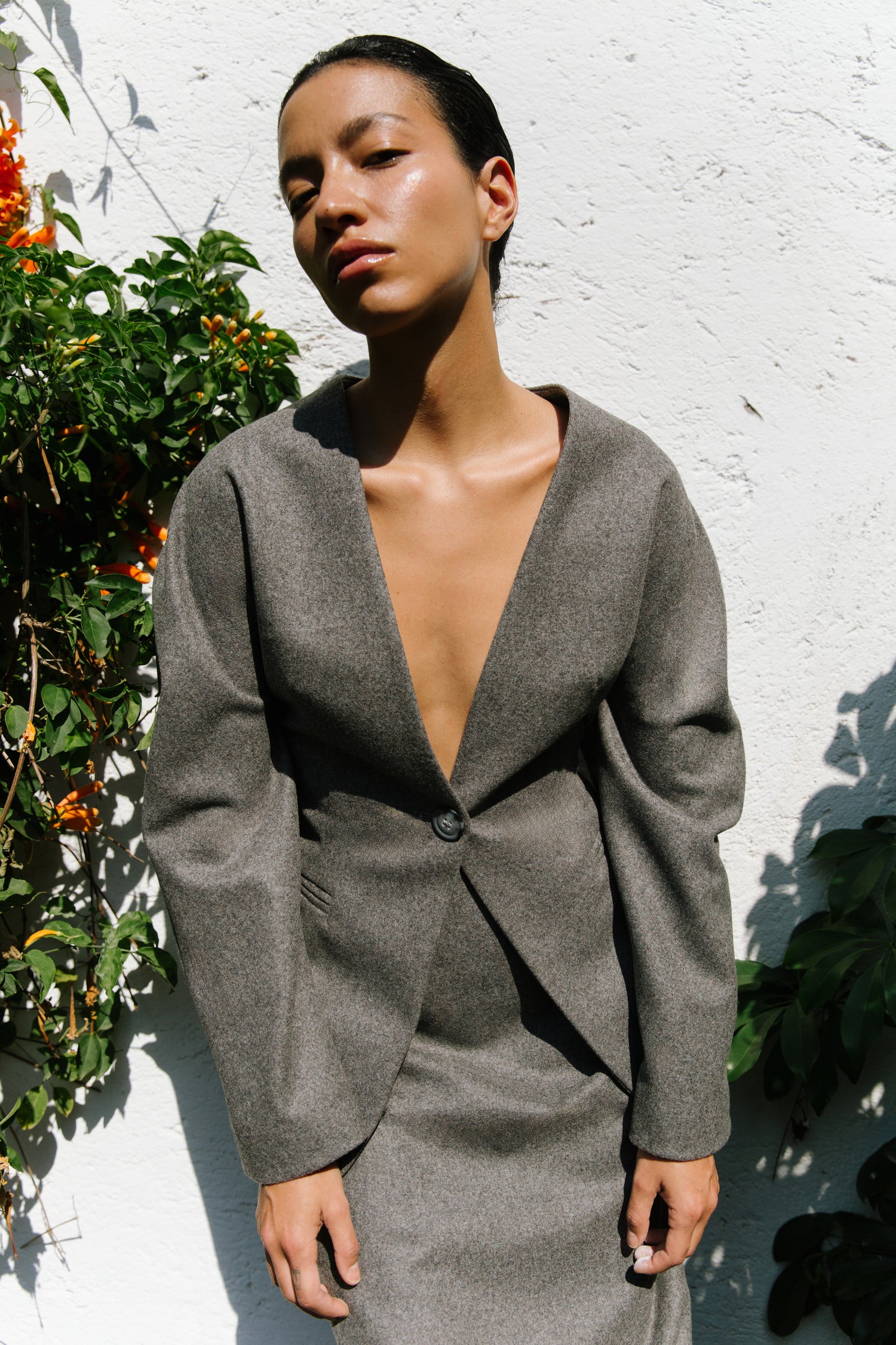 The Wool Circular Sleeve Blazer