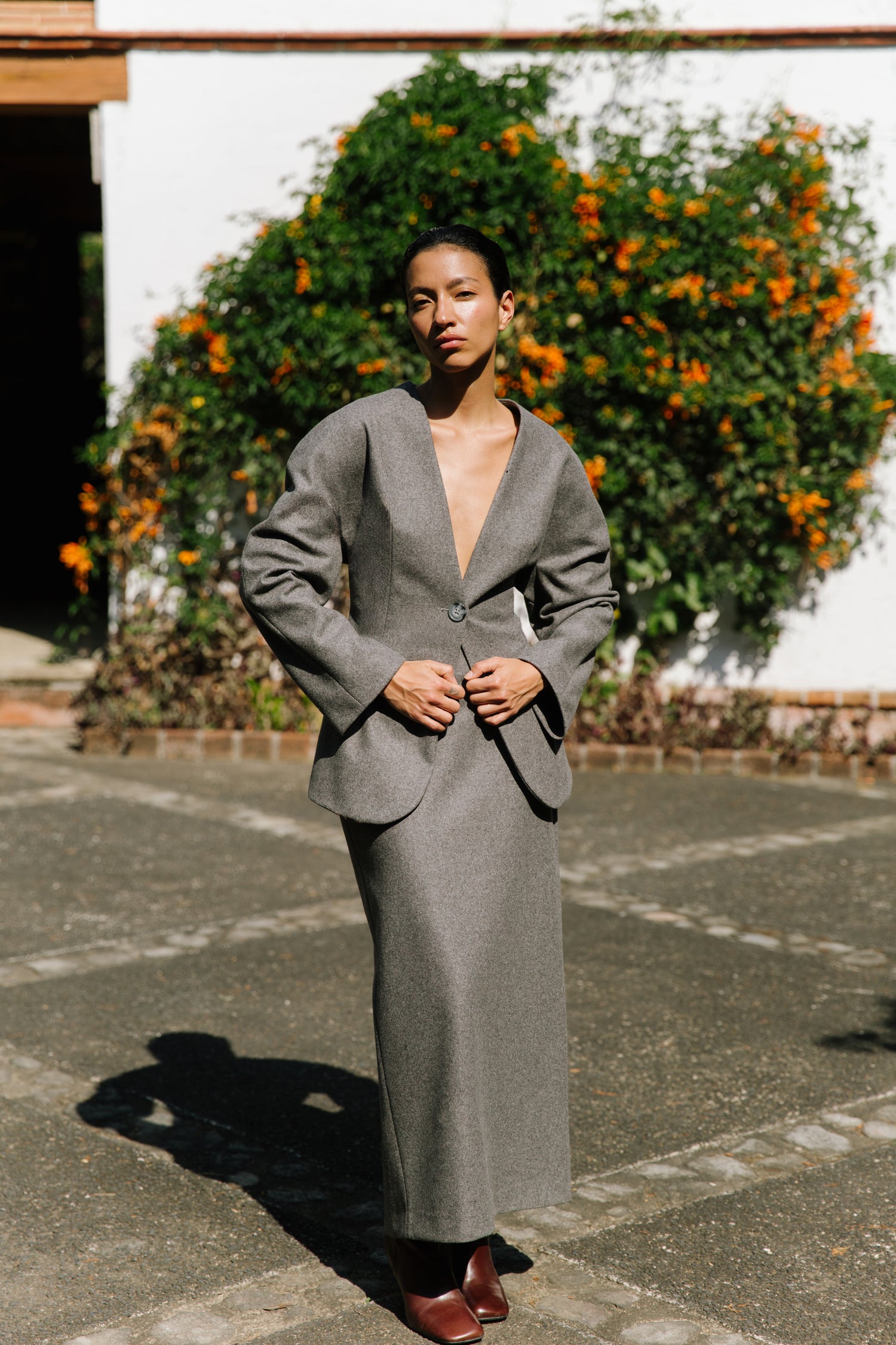 The Wool Circular Sleeve Blazer