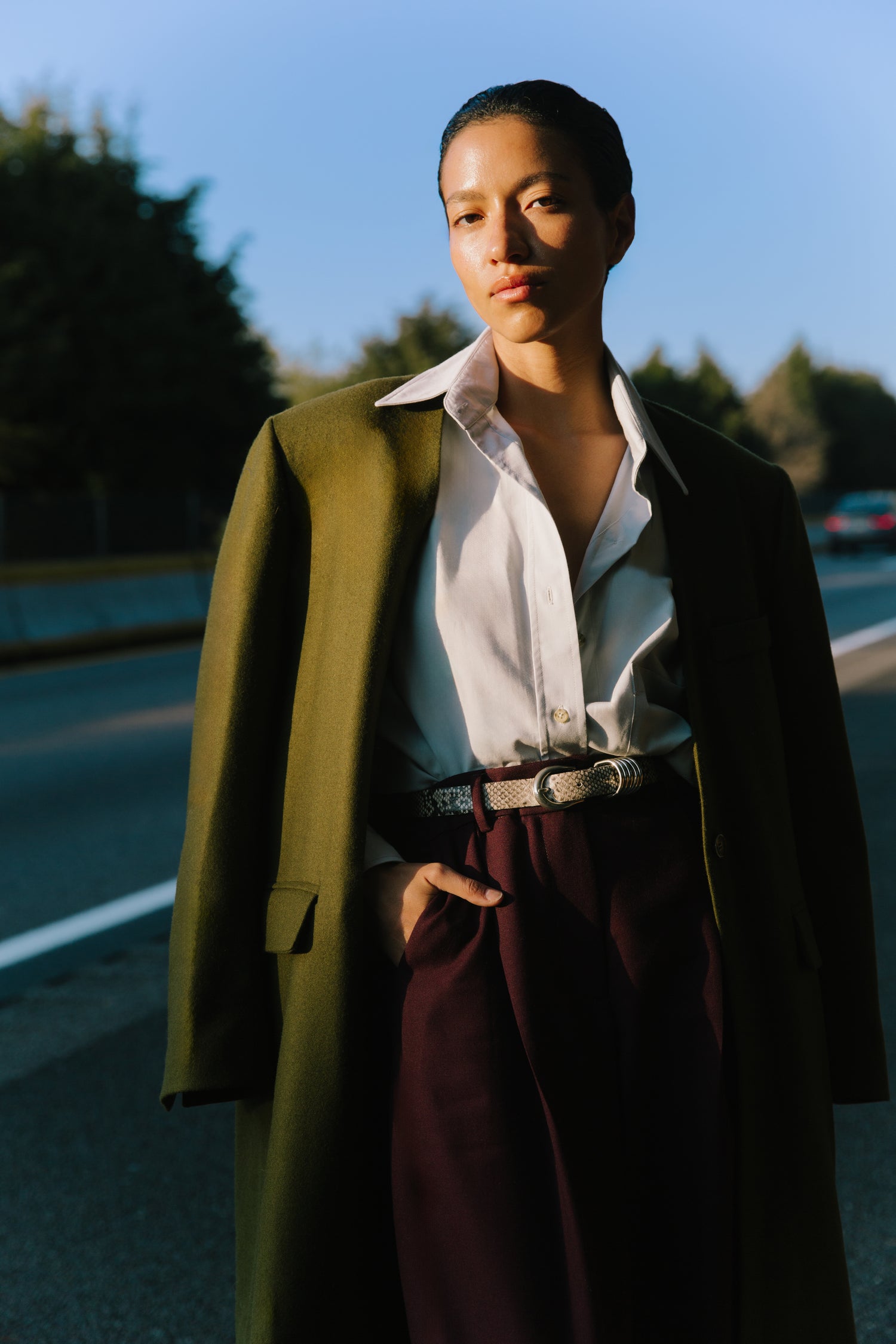 The Long Collarless Coat