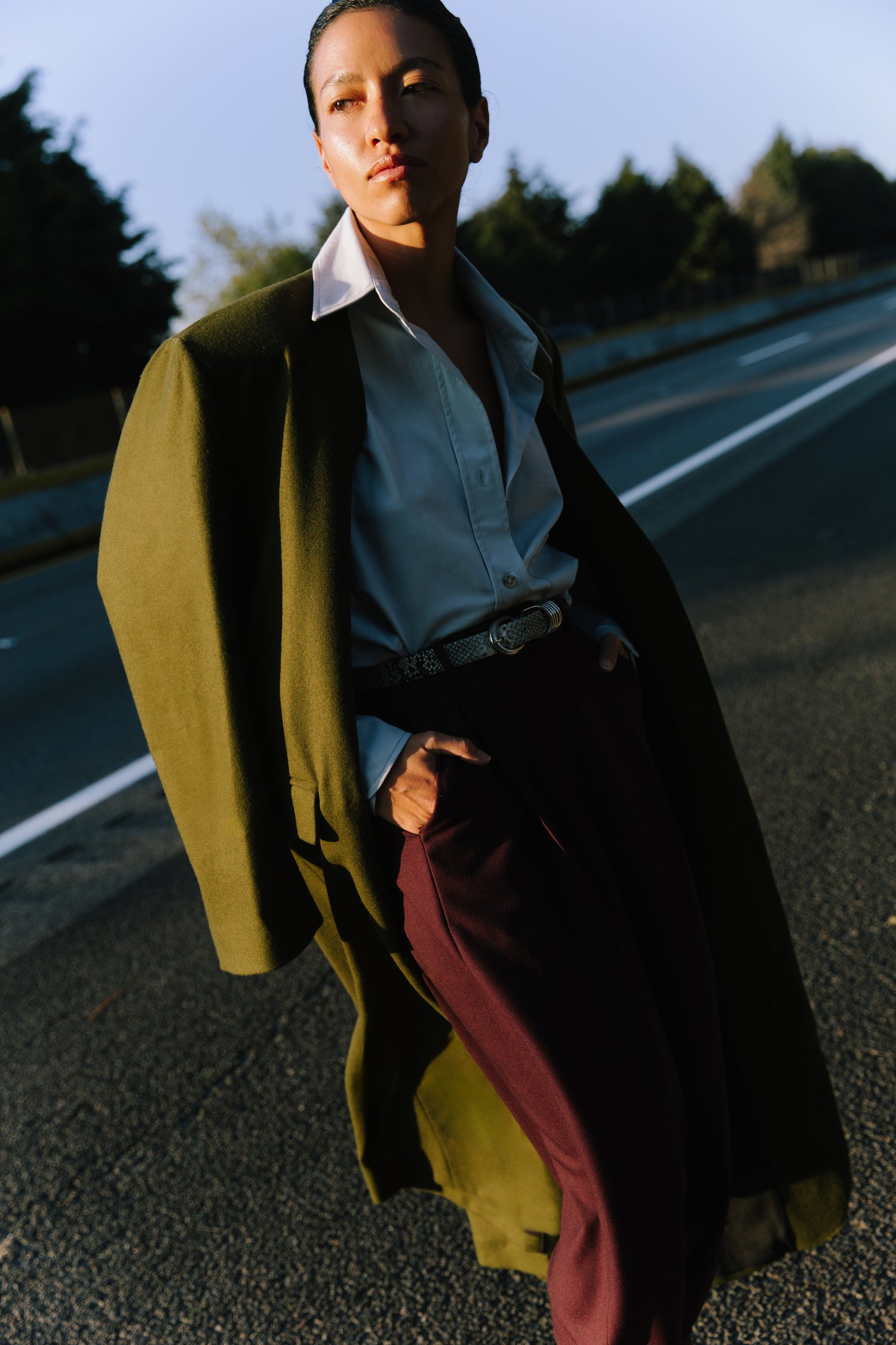 The Long Collarless Coat
