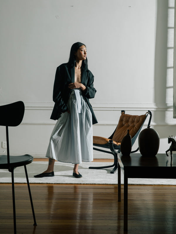 The Midi Skirt in Cotton Voile