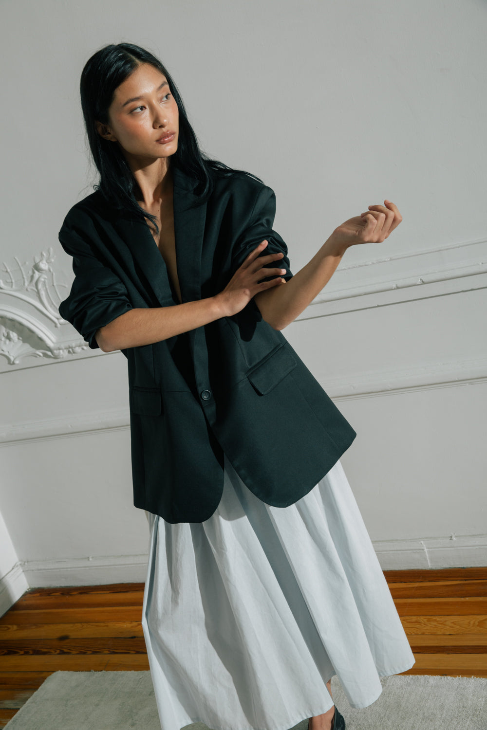 The Midi Skirt in Cotton Voile