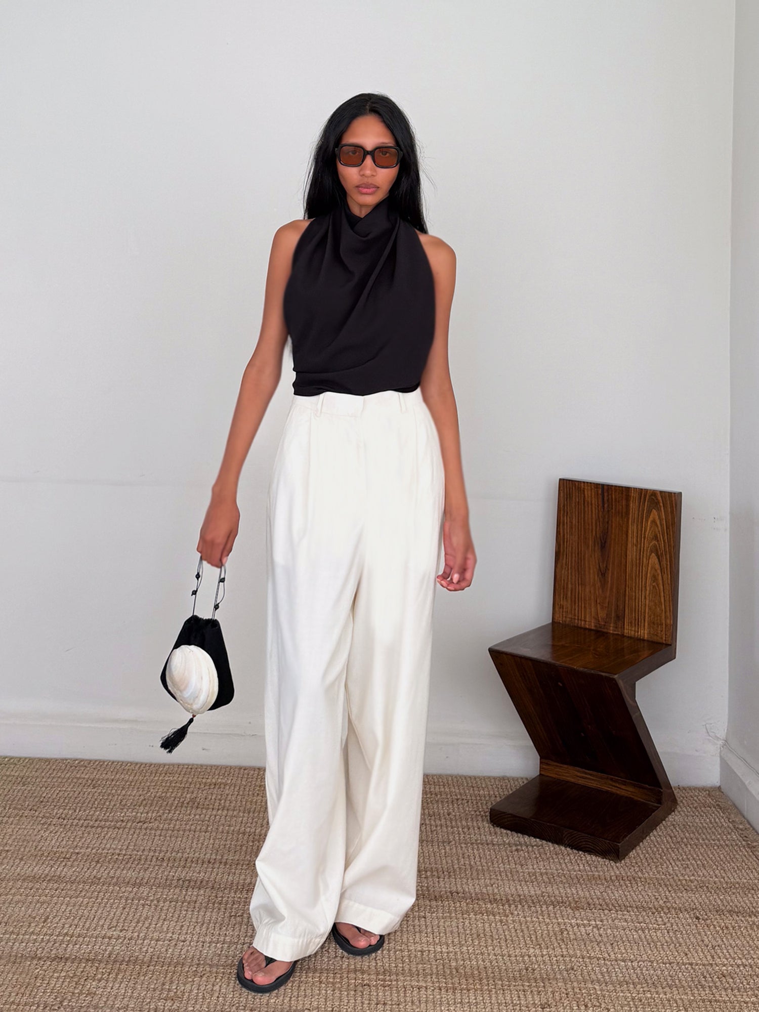 The Crepe Scarf Top