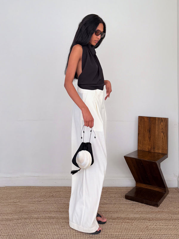 The Crepe Scarf Top