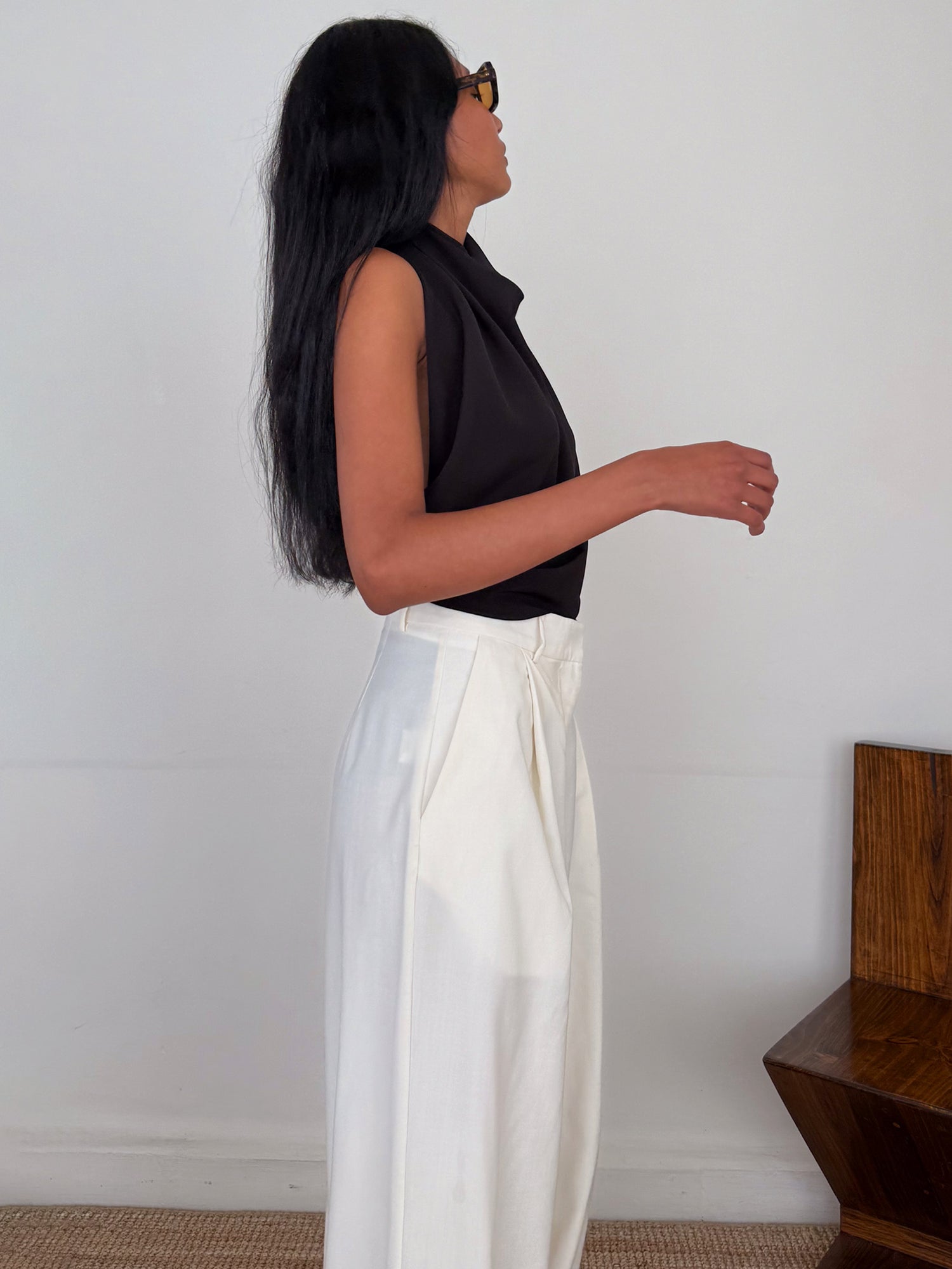 The Crepe Scarf Top