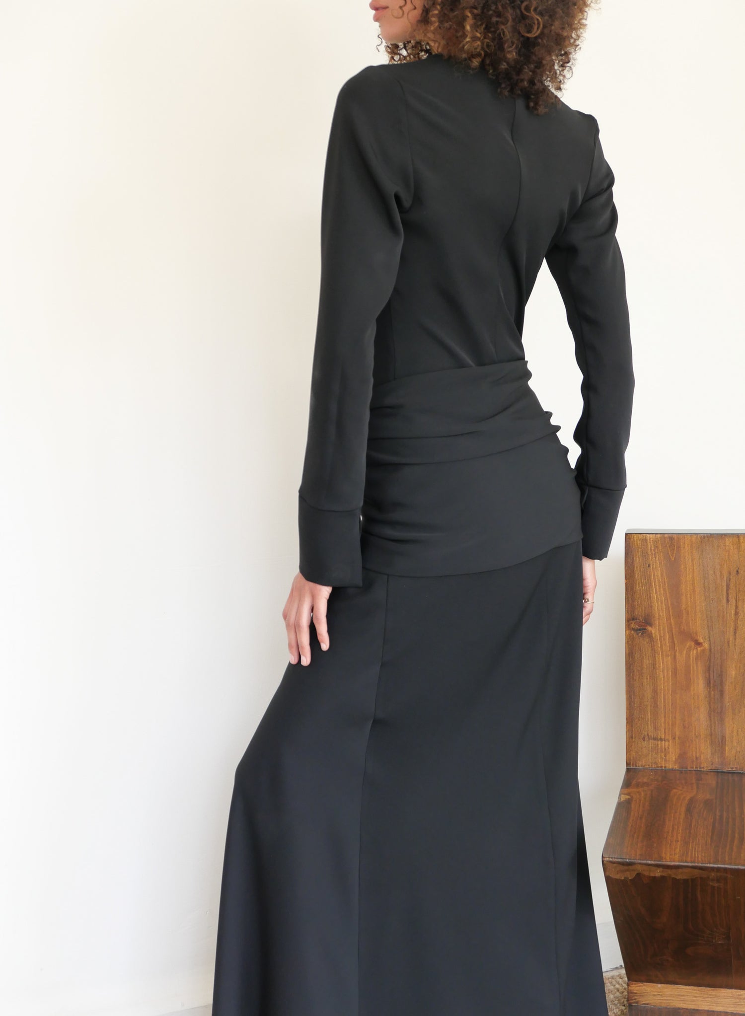 The Crepe Asymmetrical Bias Dress