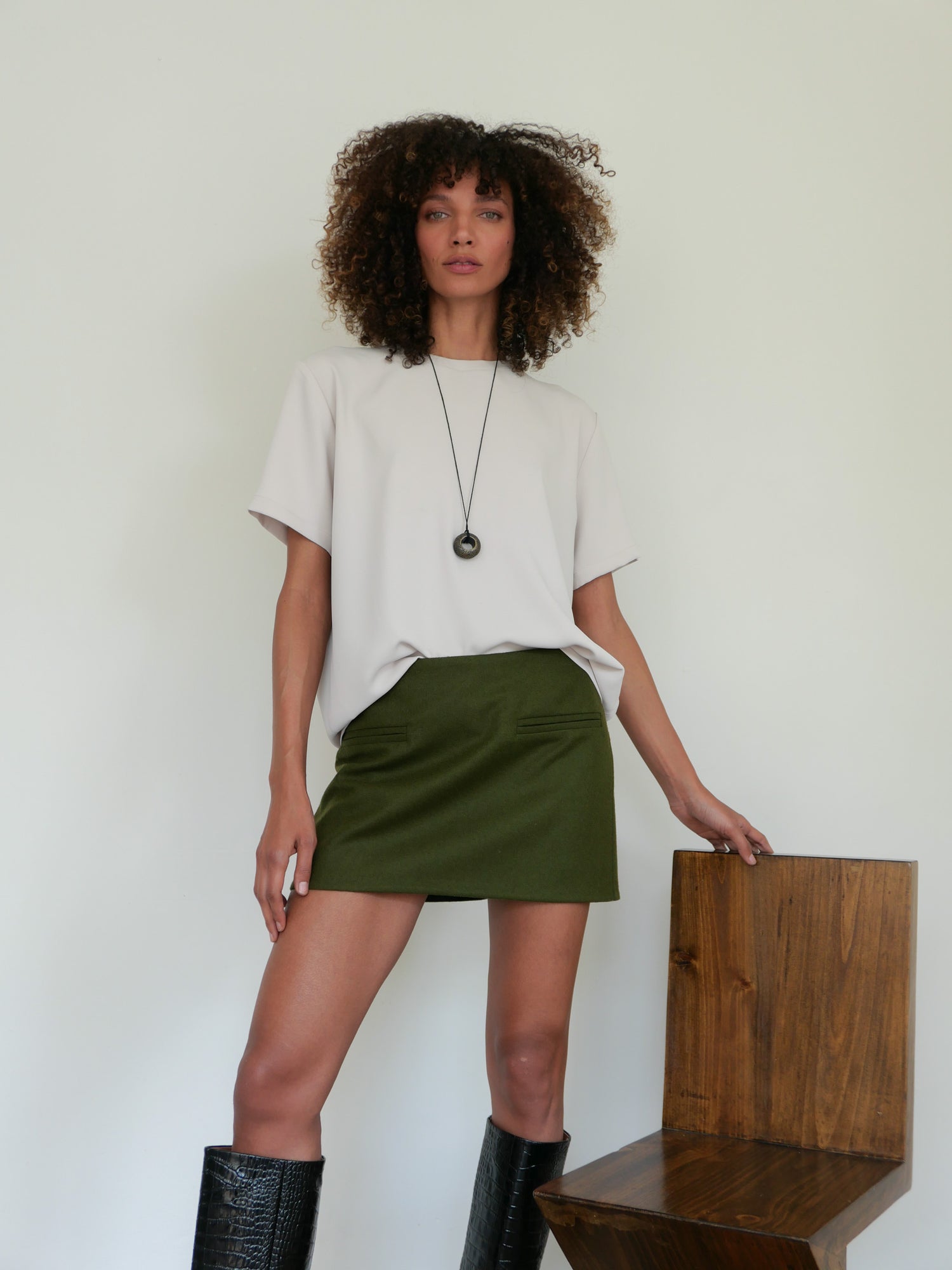 The Wool Mini Skirt