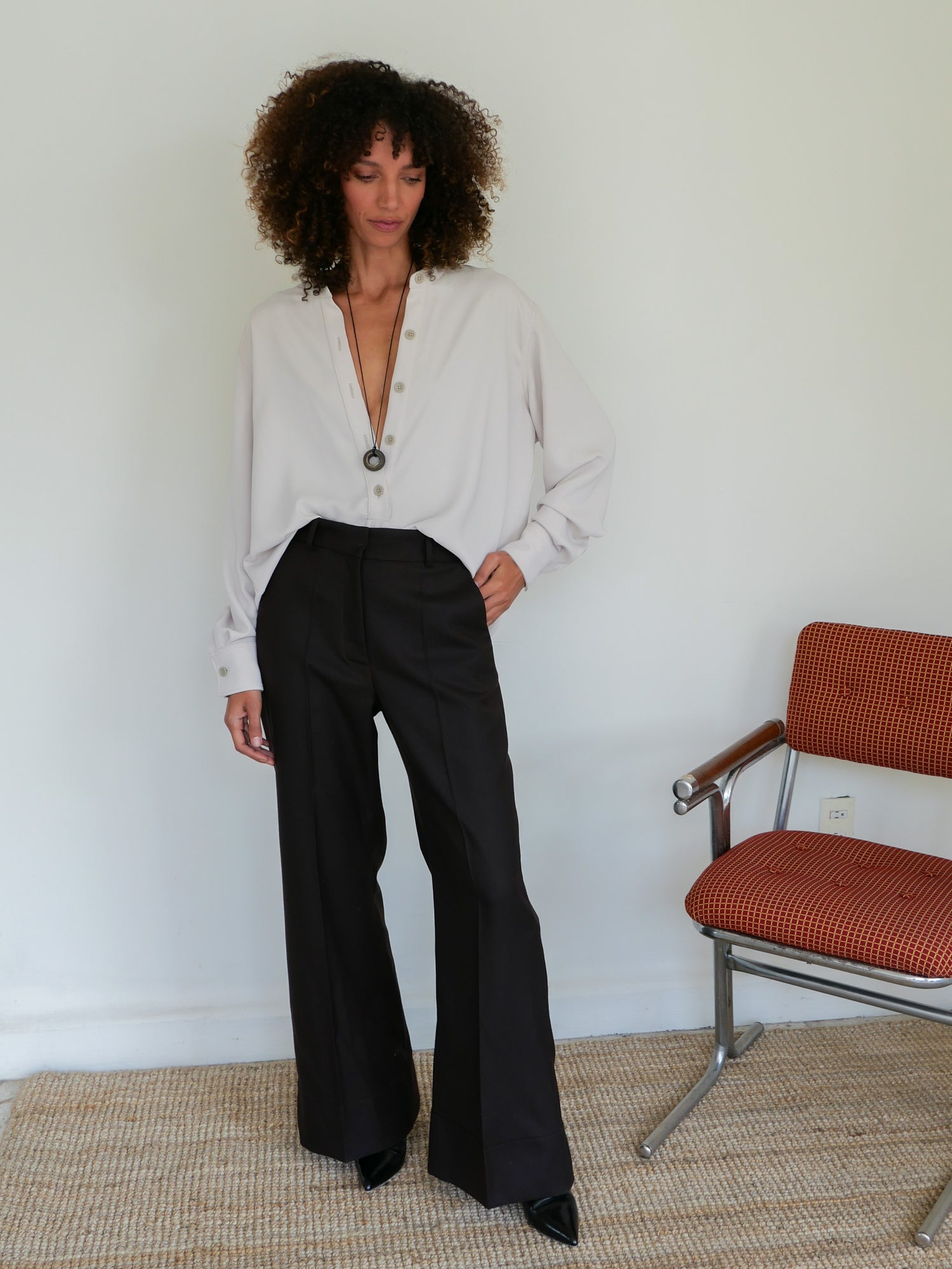 The Wool Flare Trouser