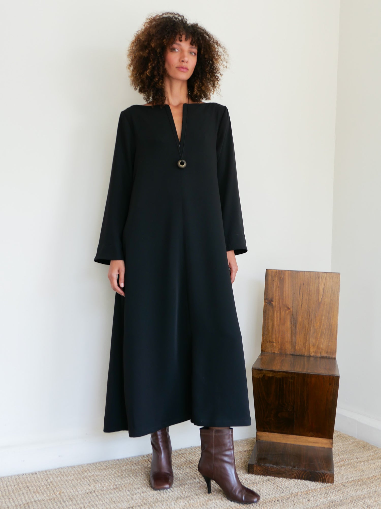 The Crepe Kaftan Dress