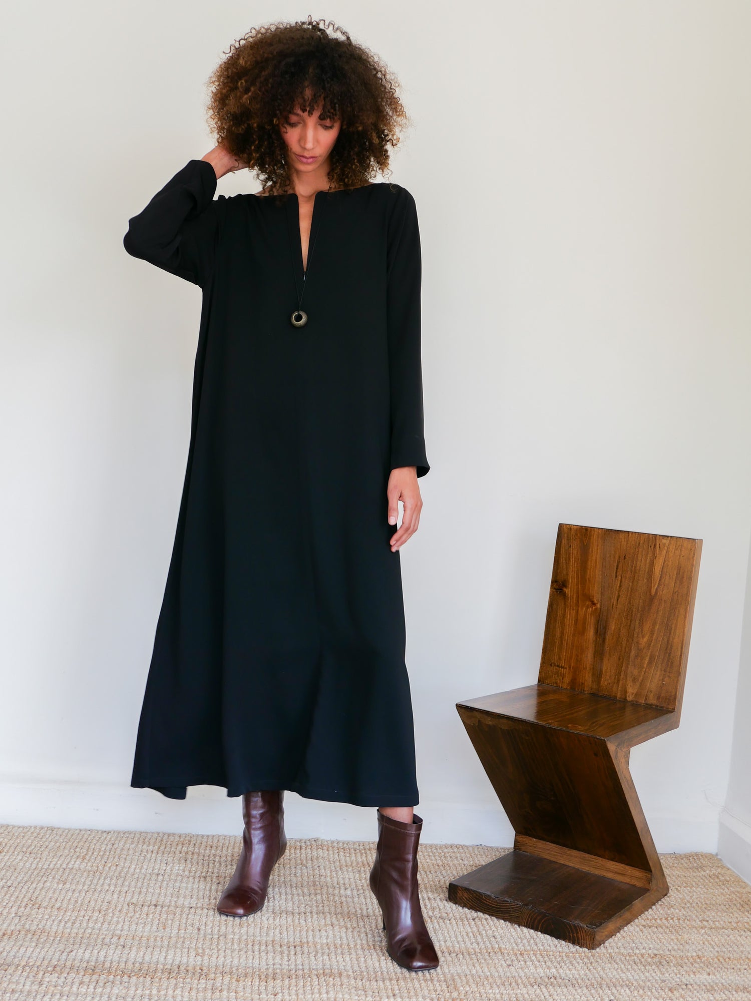 The Crepe Kaftan Dress
