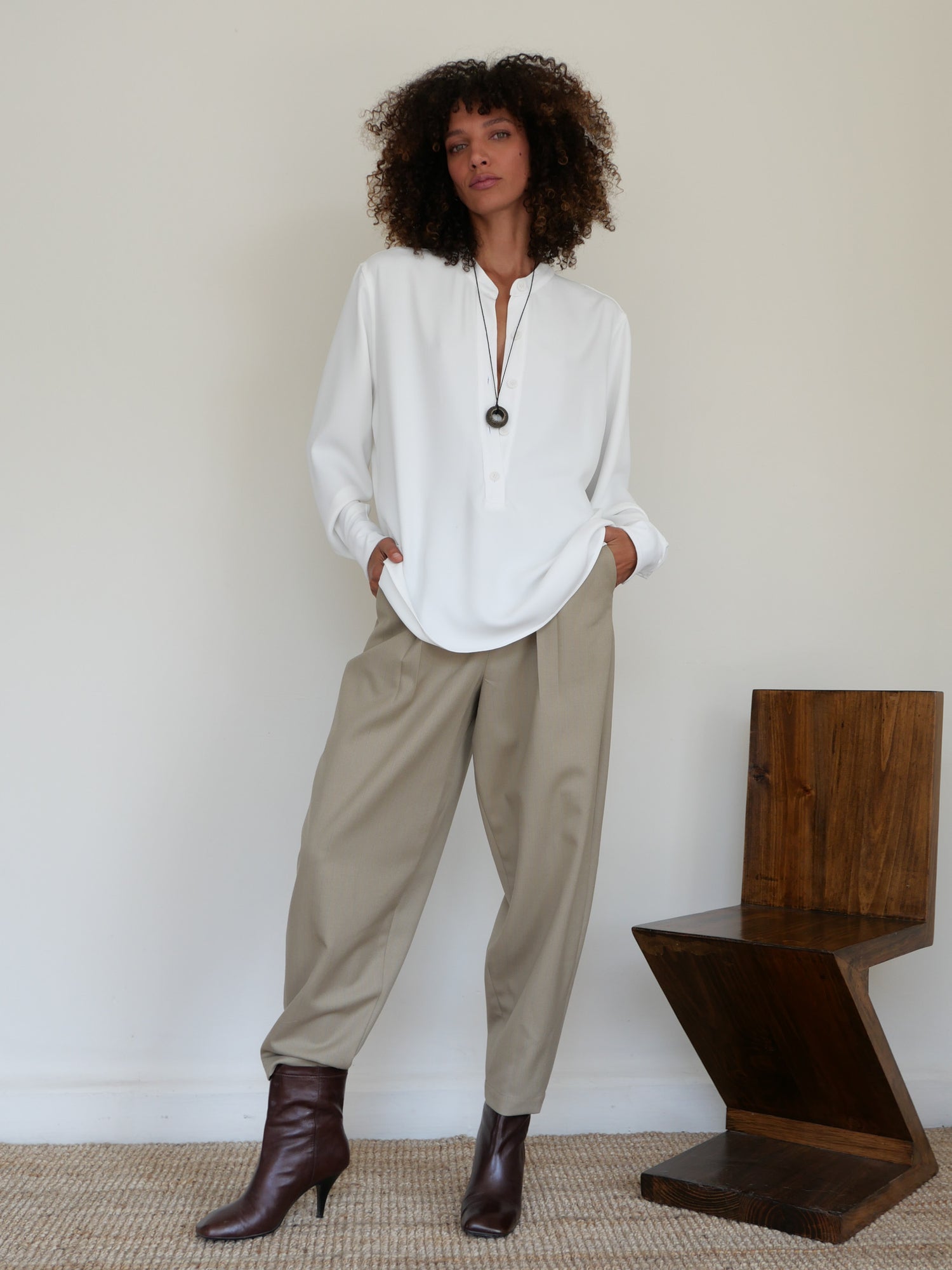 The Button Blouse
