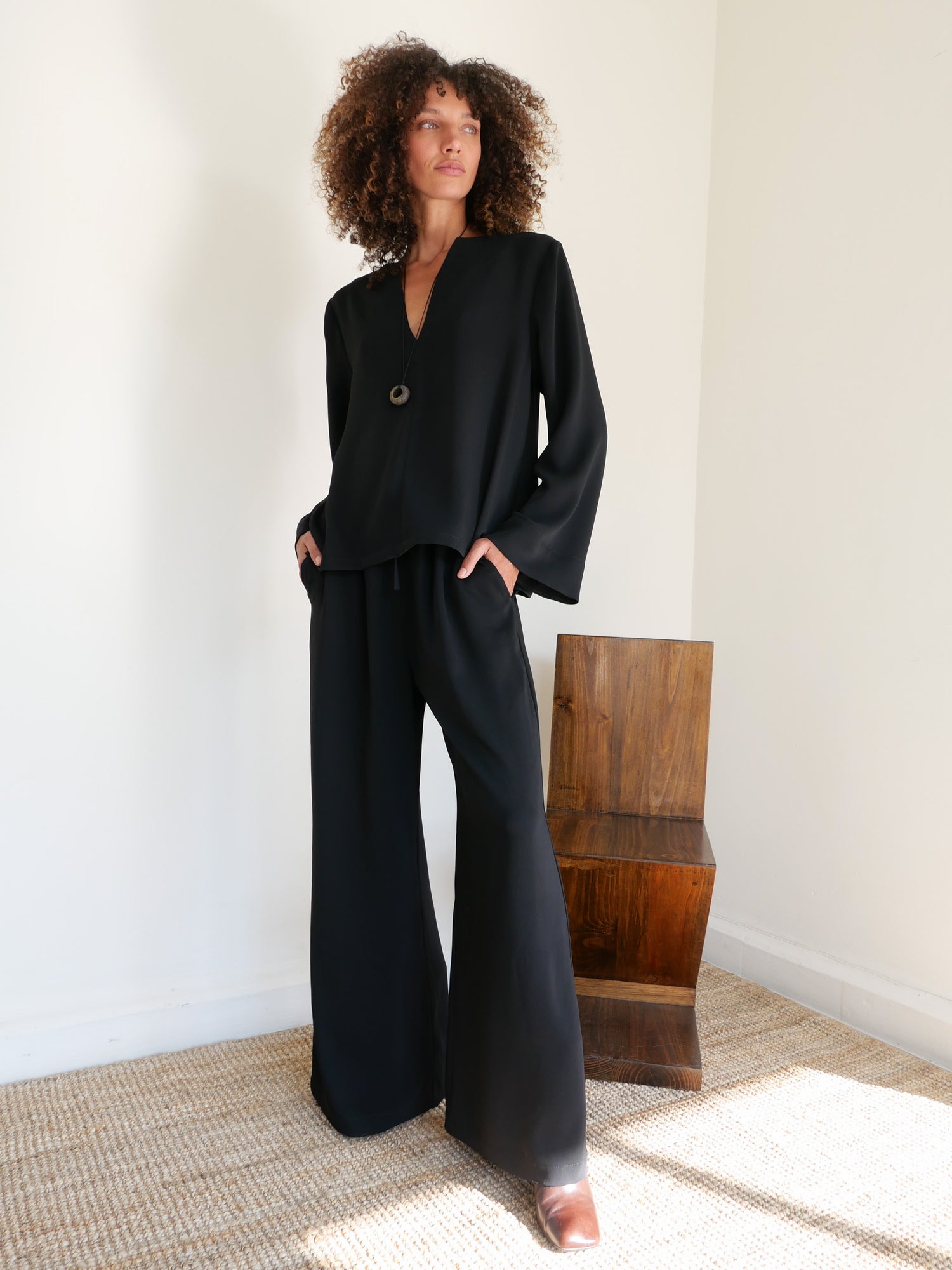 The Crepe Kaftan Top