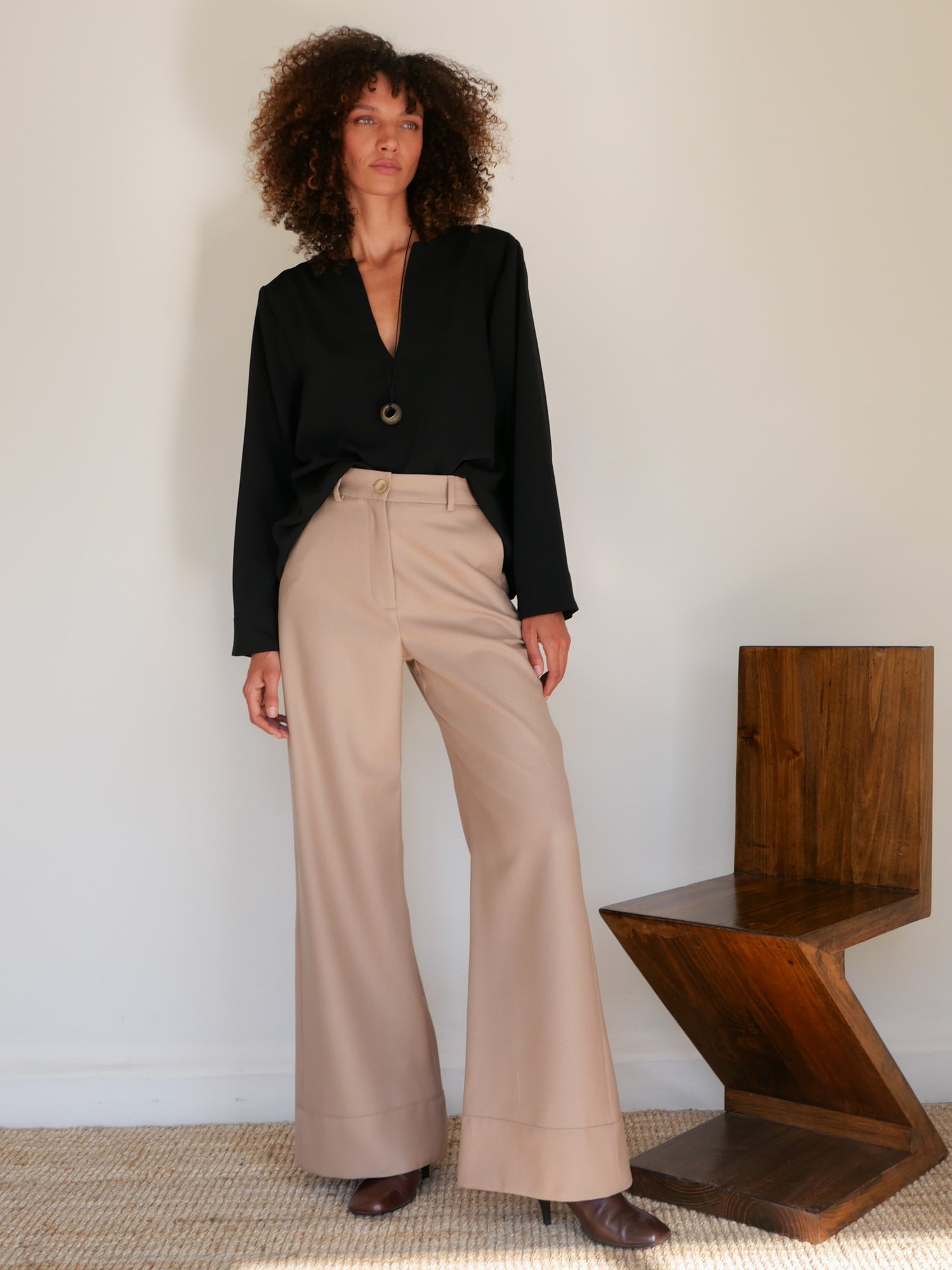 The Wool Flare Trouser
