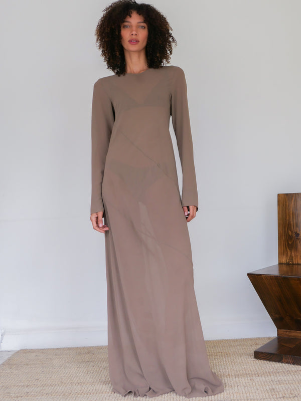 The Georgette Sheer Gown