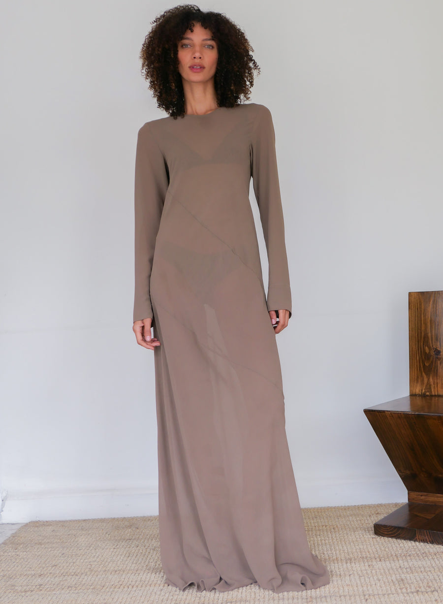 The Georgette Sheer Gown
