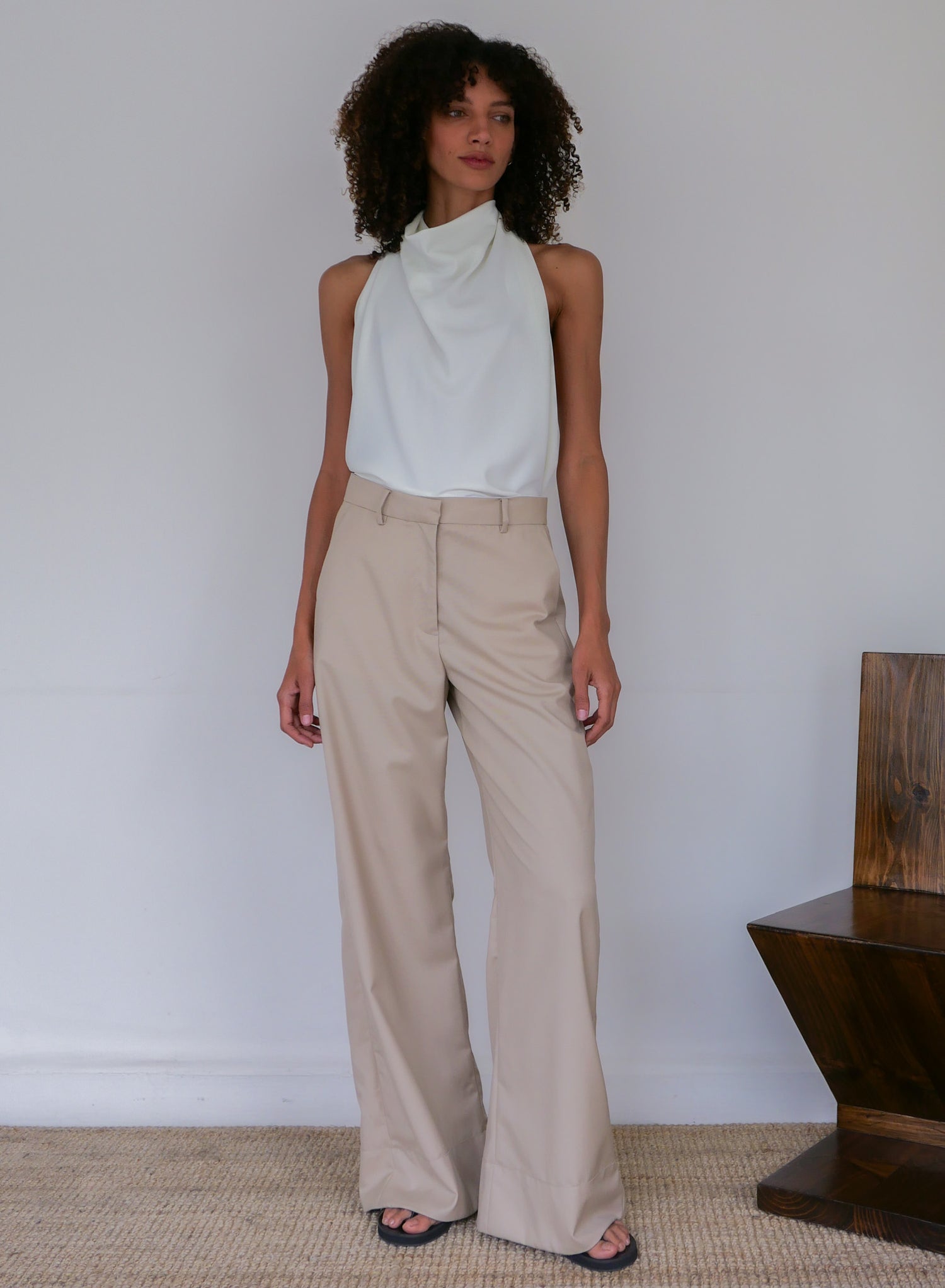 The Summer Wool Flare Trouser