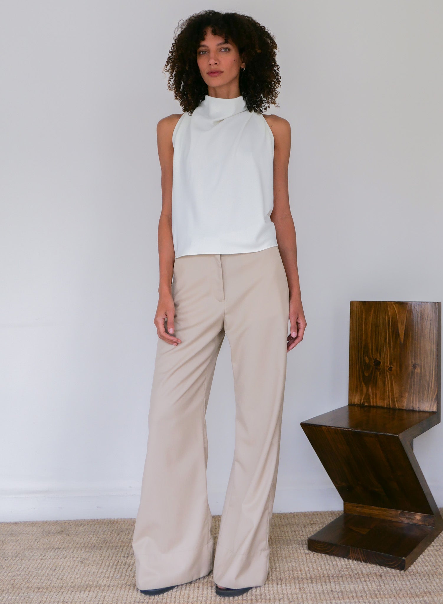The Crepe Scarf Top – SLOAN
