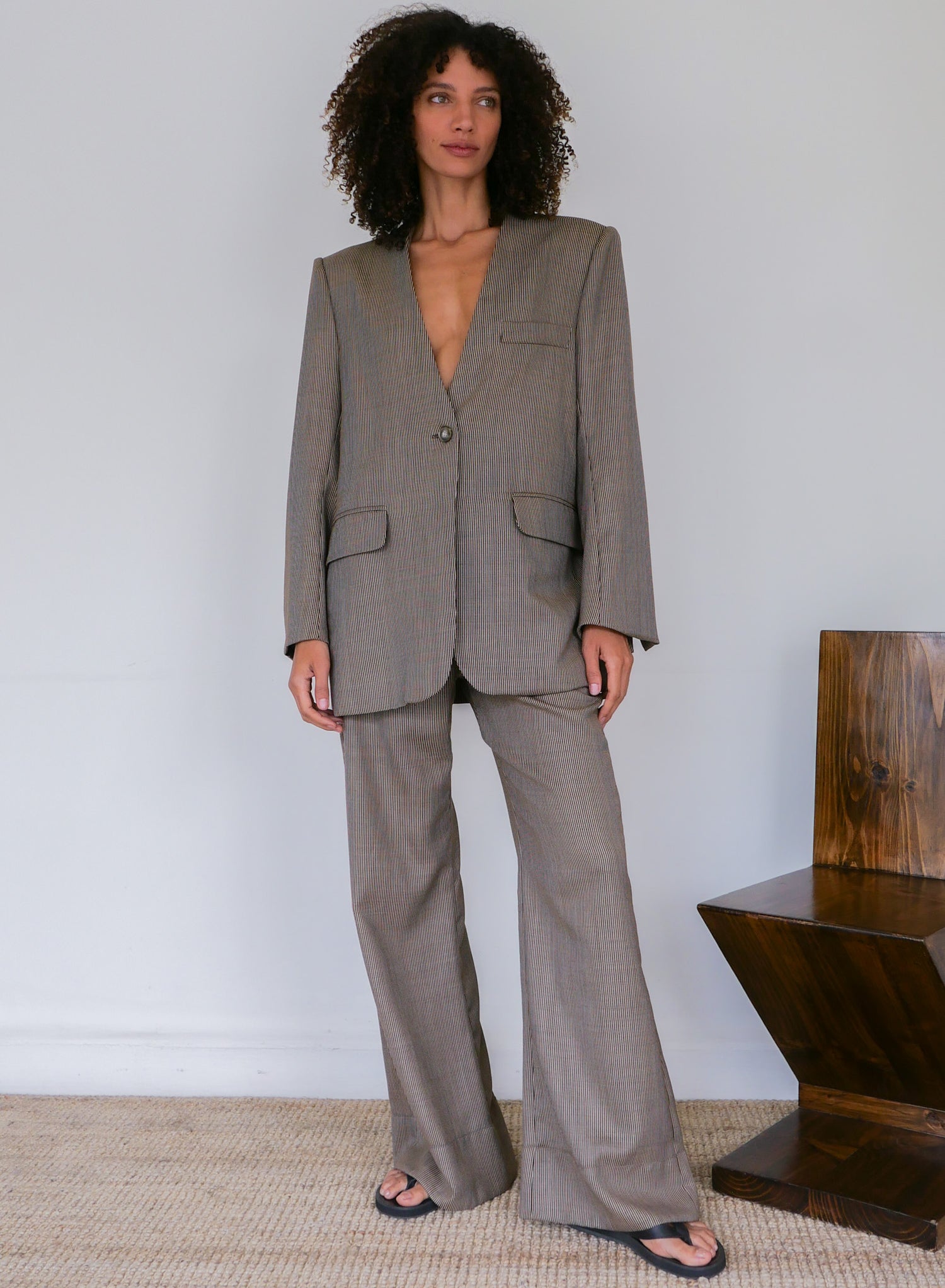 The Stripe Flare Trouser