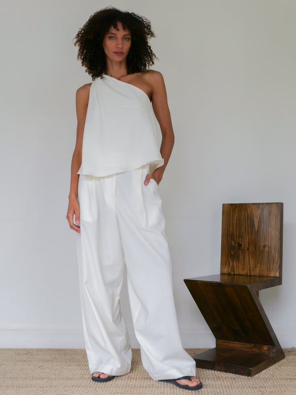 The Summer Wool One Shoulder Top