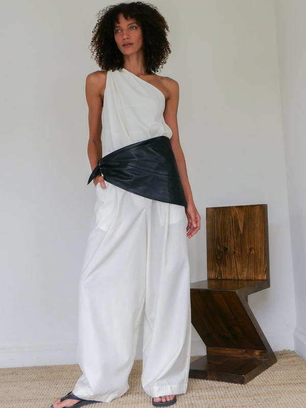 Leather Scarf Belt