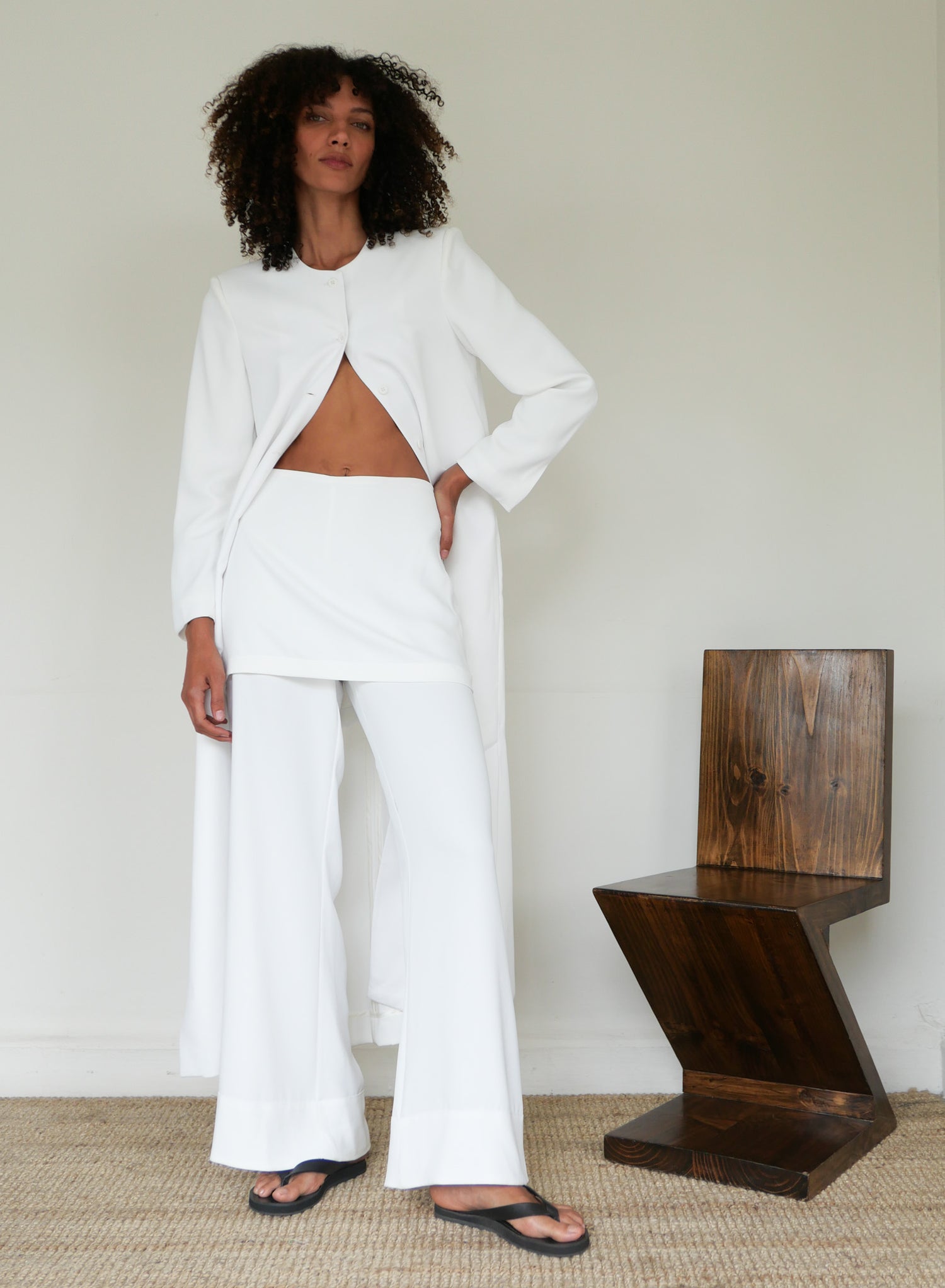 The Crepe Long Cardigan Coat