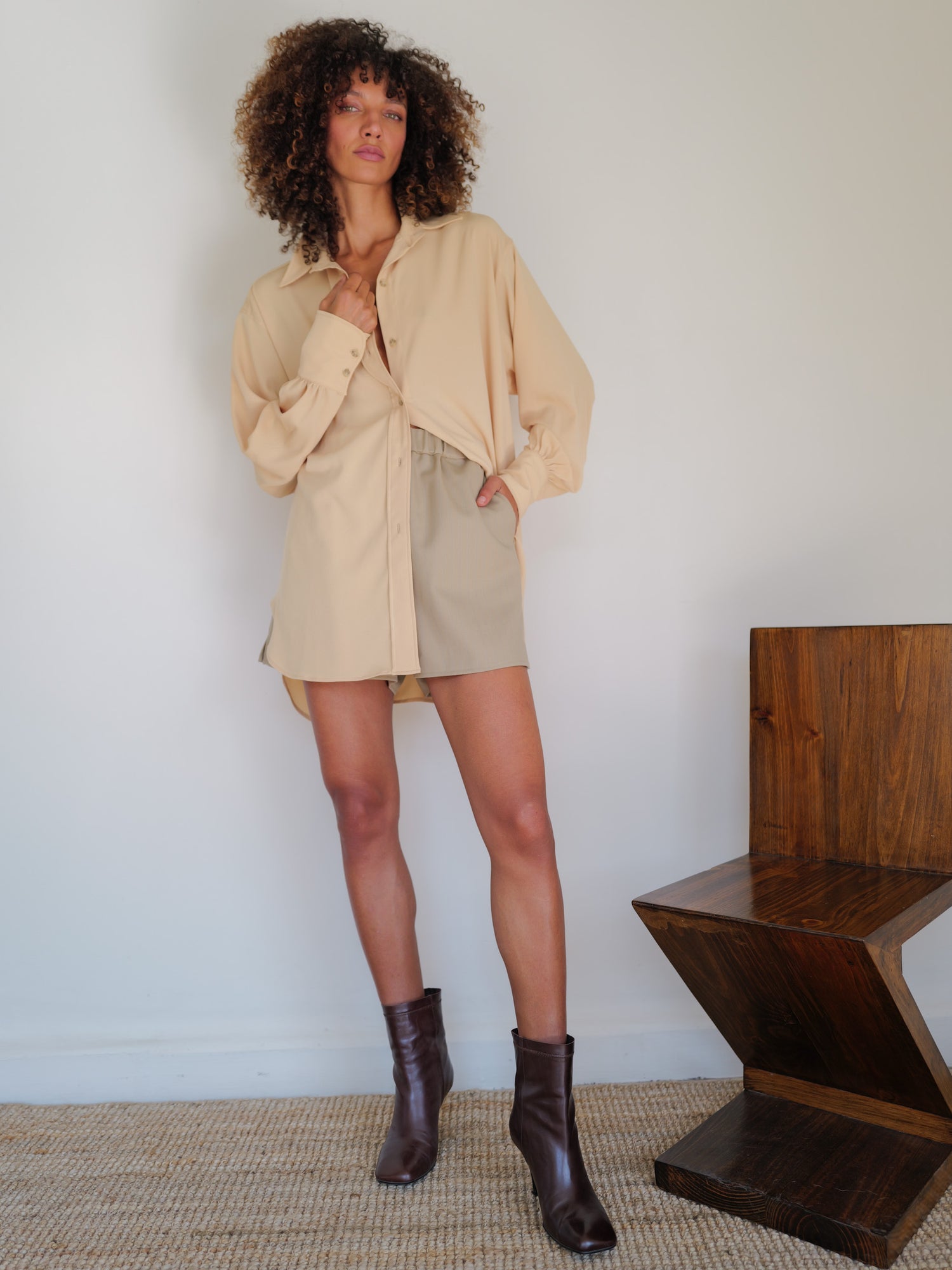 The Chiffon Boyfriend Shirt