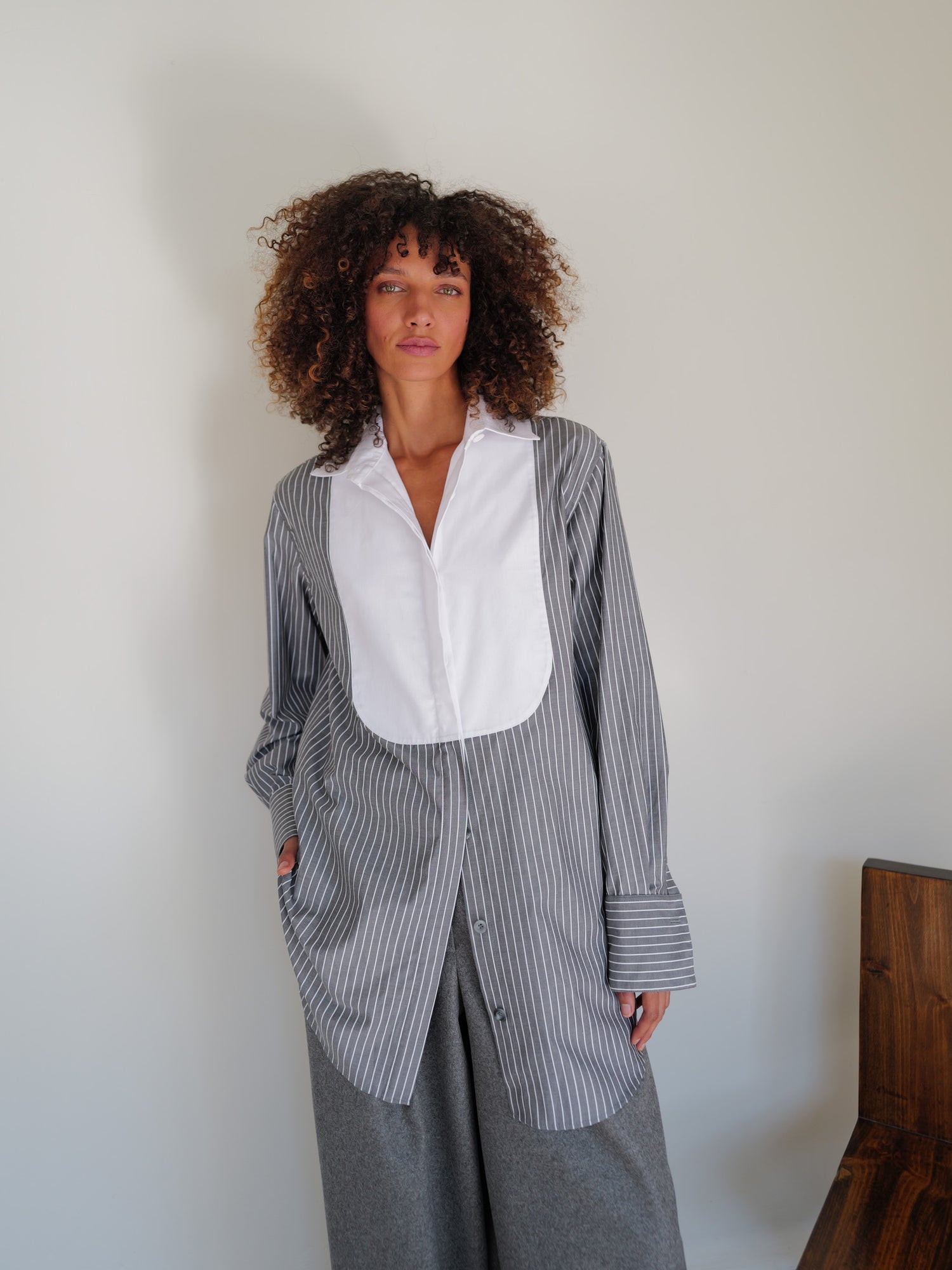 The Poplin Tuxedo Shirt