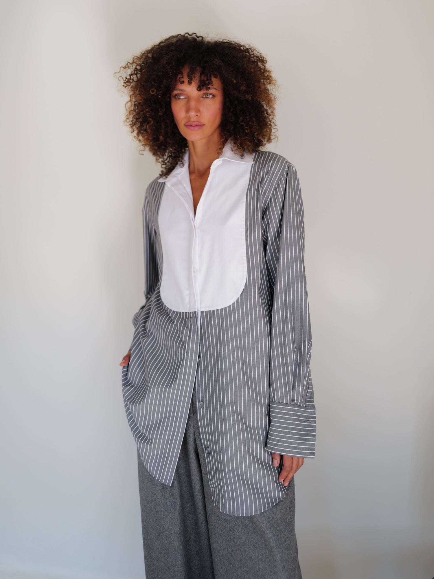 The Poplin Tuxedo Shirt